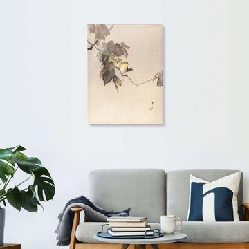 Posterlounge XXL-Wandbild Watanabe Seitei, Vögel auf einem Zweig, Japandi Malerei