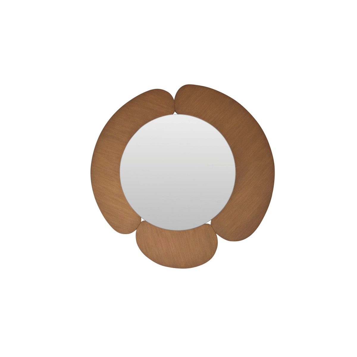 Tikamoon Spiegel Spiegel mit hellem Mindiholz-Rahmen 110 x 110 Sara