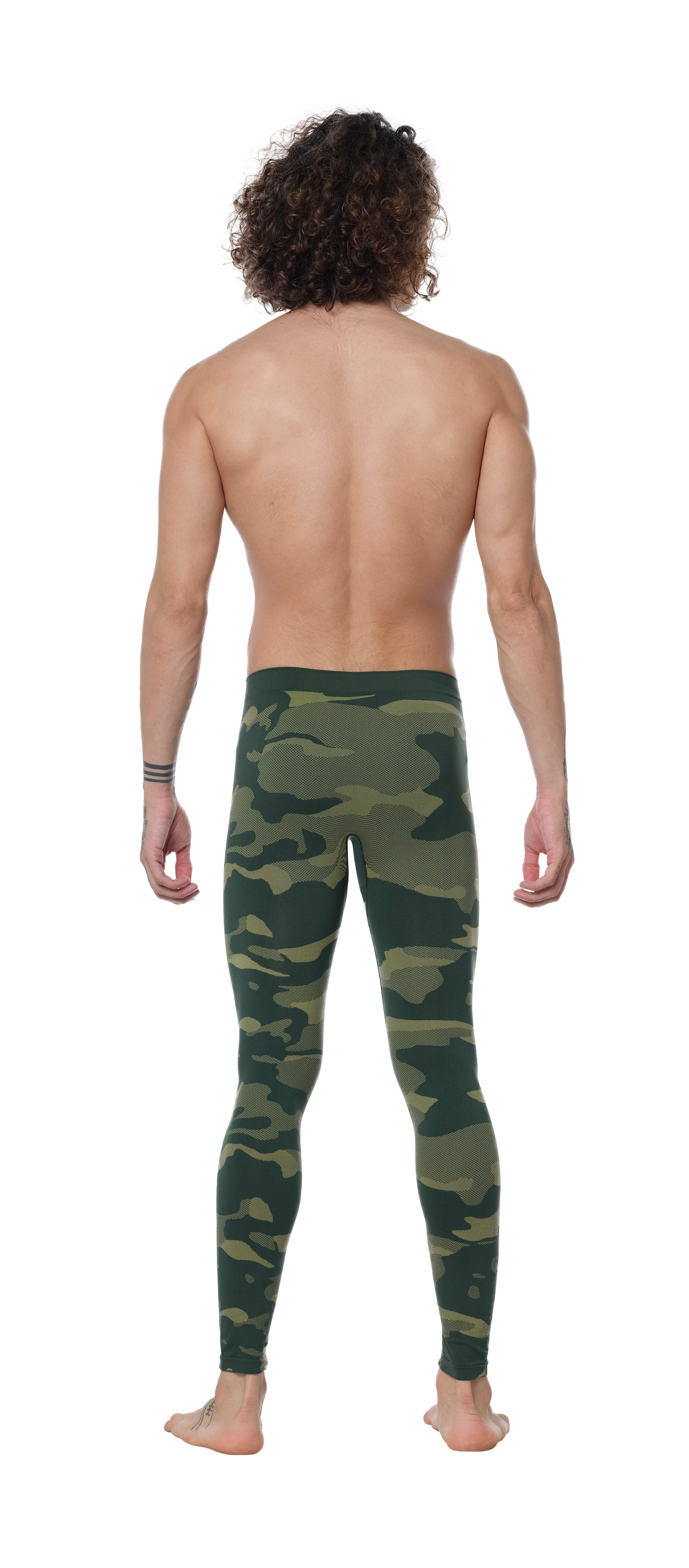 Stark Soul® Funktionshose - Camouflage, Seamless, Thermo-Funktionsunterwäsche, Herren mit elastischem Bund