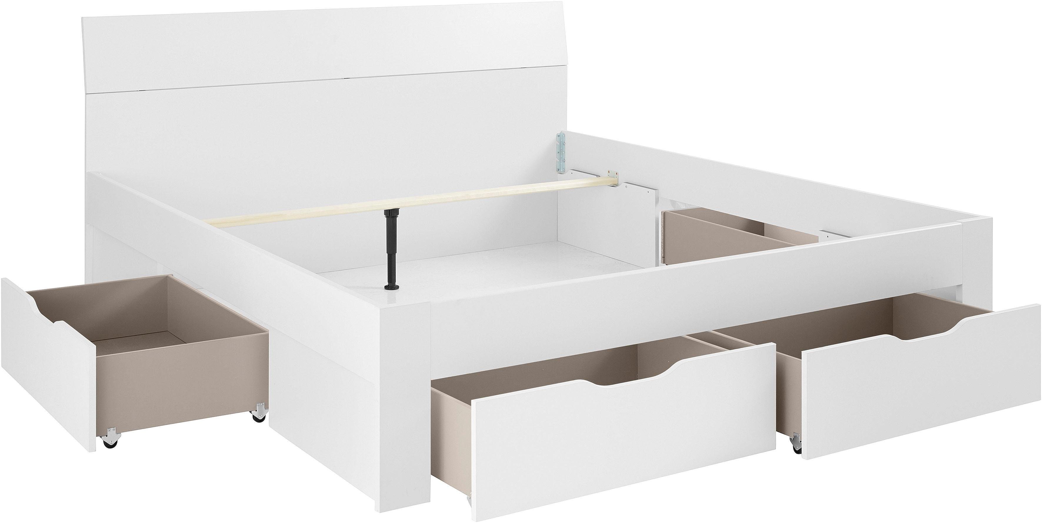 rauch Bett Einzelbett Doppelbett Stauraum FLEXX Breiten 90/140/180 cm, Einz günstig online kaufen