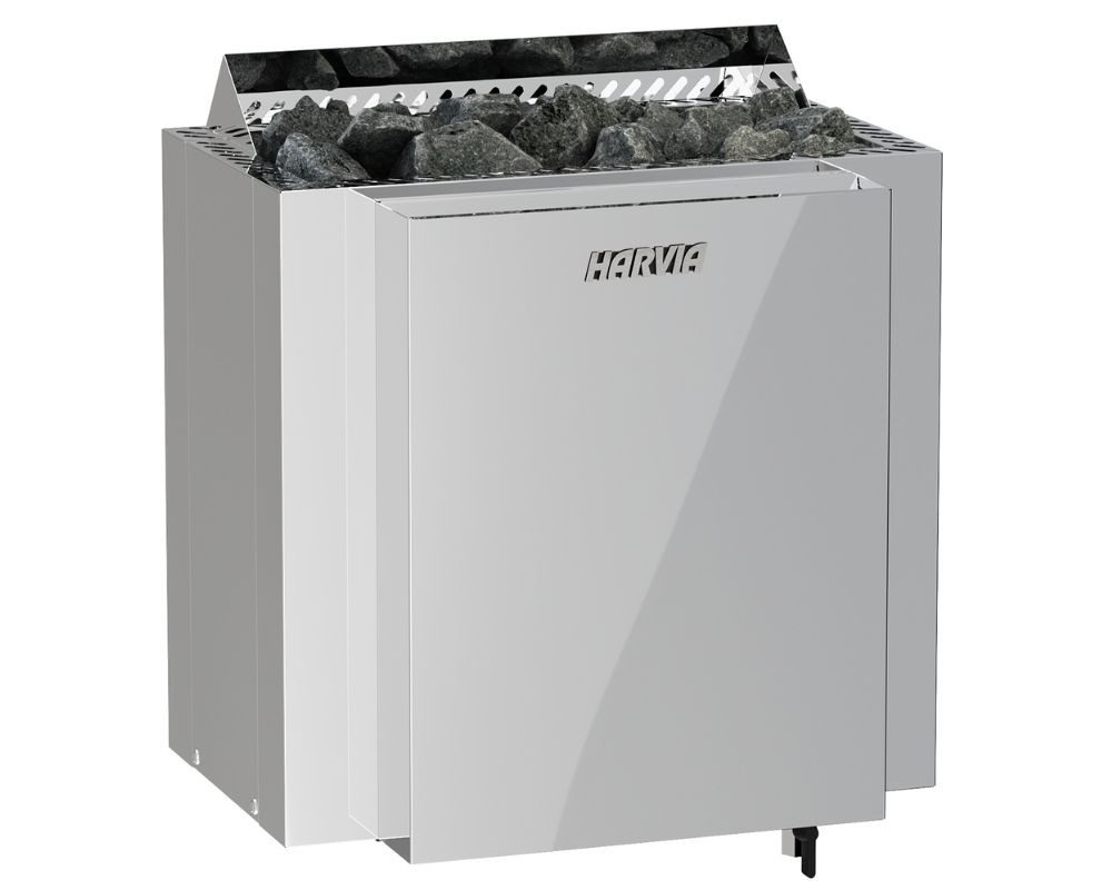 HARVIA Saunaofen Harvia QUBIC COMBI Steel Saunaofen mit Verdampfer ohne Steuerung, 9 kW