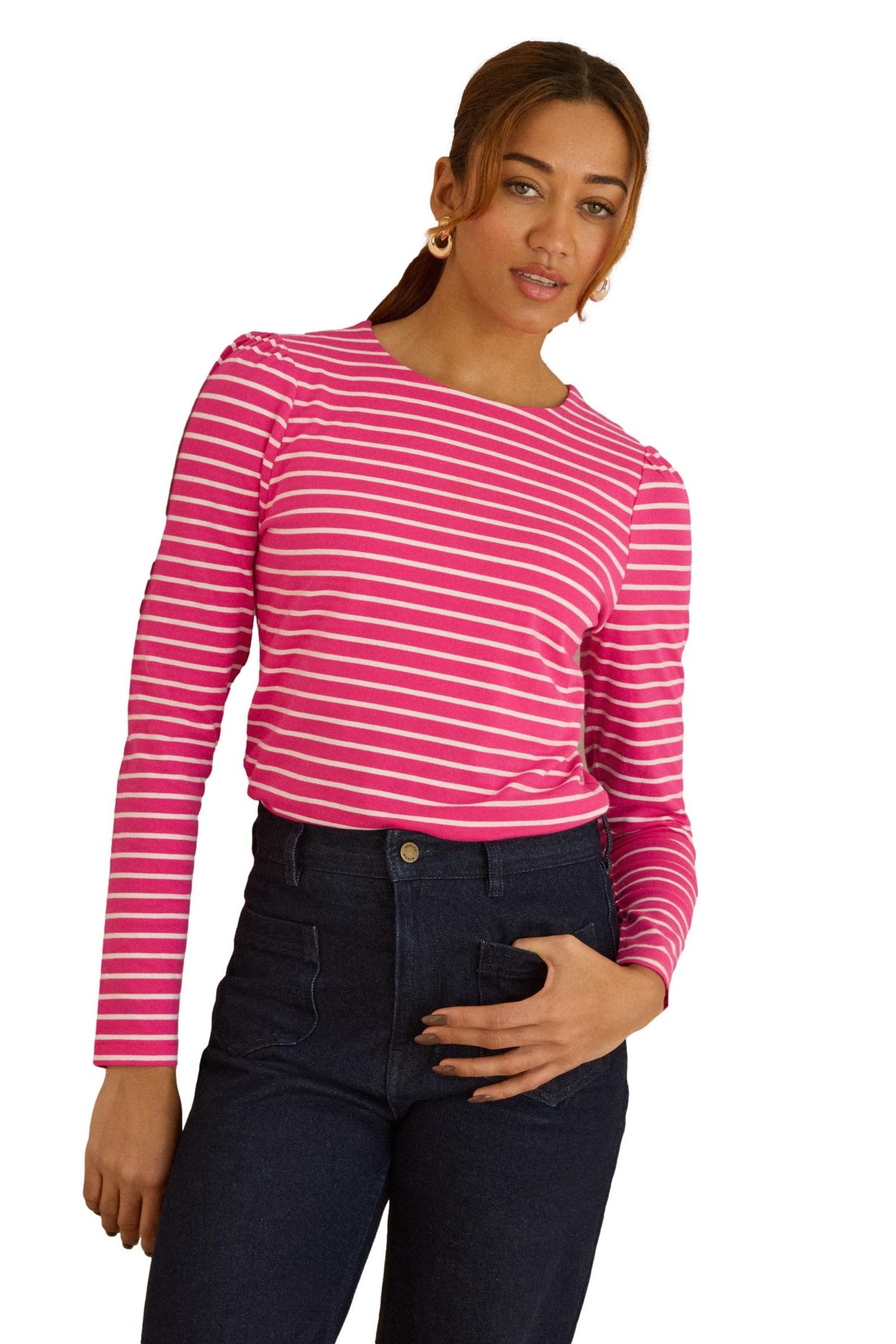 Pink and Ivory Stripe