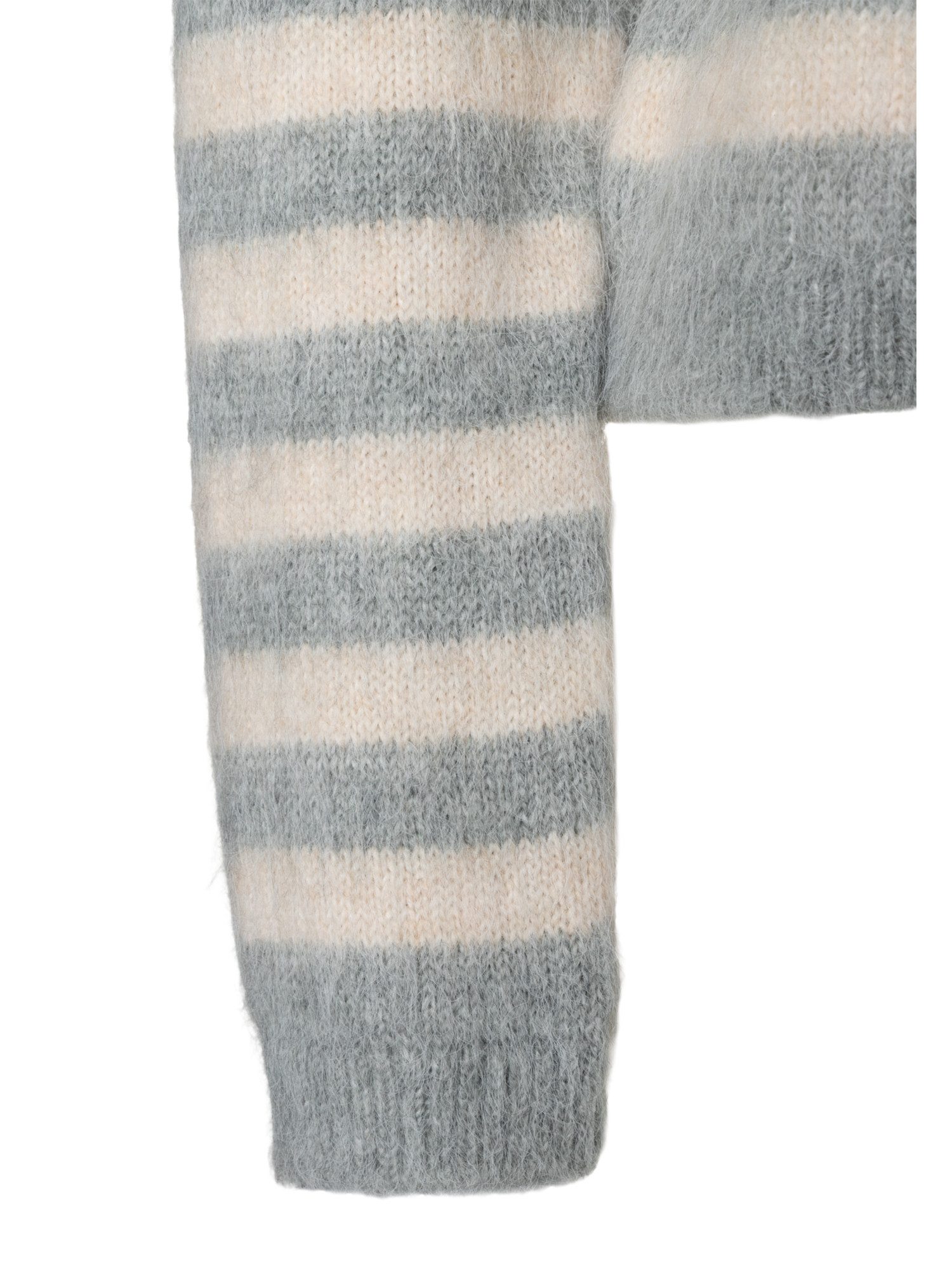 MORE&MORE Strickjacke kurze, haarige Flauschstrickjacke