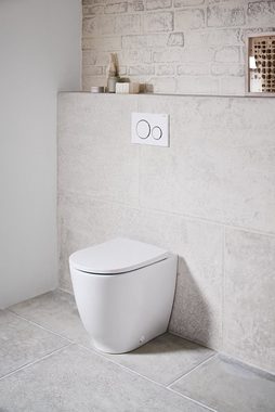 GEBERIT WC-Sitz Acanto, WC-Sitz mit Absenkautomatik mit Quick-Release Scharnieren - Weiß