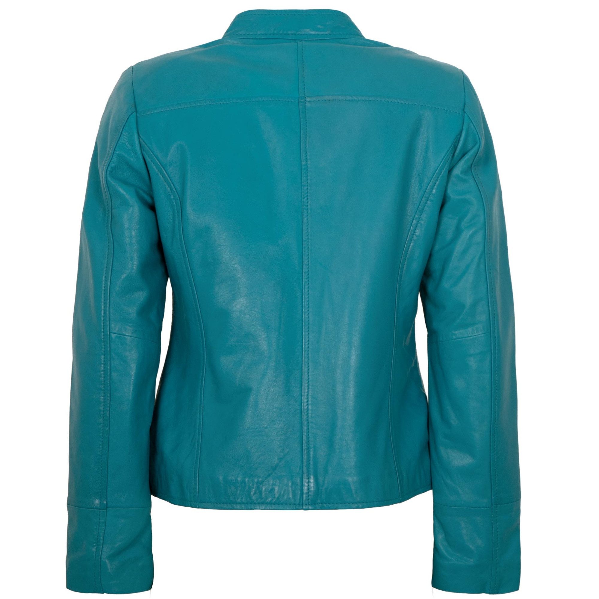 Jilani Lederjacke Lexa Jilani Collection - Damen Lederjacke Lammnappa ocean blau
