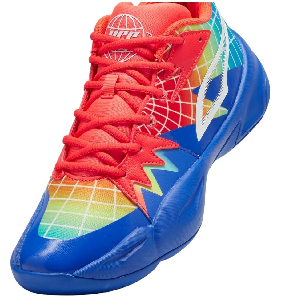 PUMA Hallen-Indoorschuhe Genetics Marcus Smart (Basketball) blau/bunt Badmintonschuh