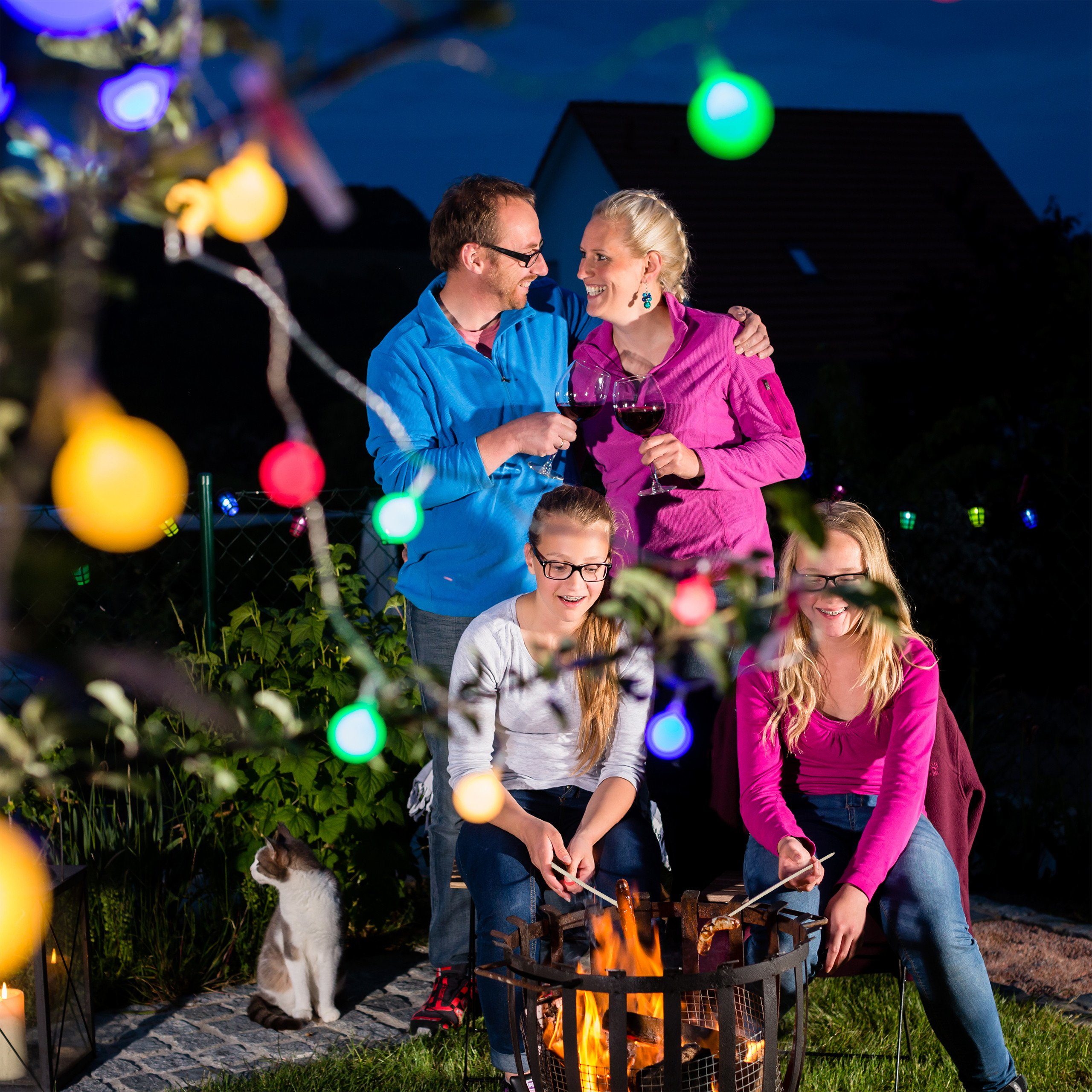 relaxdays Lagerfeuer-Grillspieß Grillspieße aus Bambus extra lang
