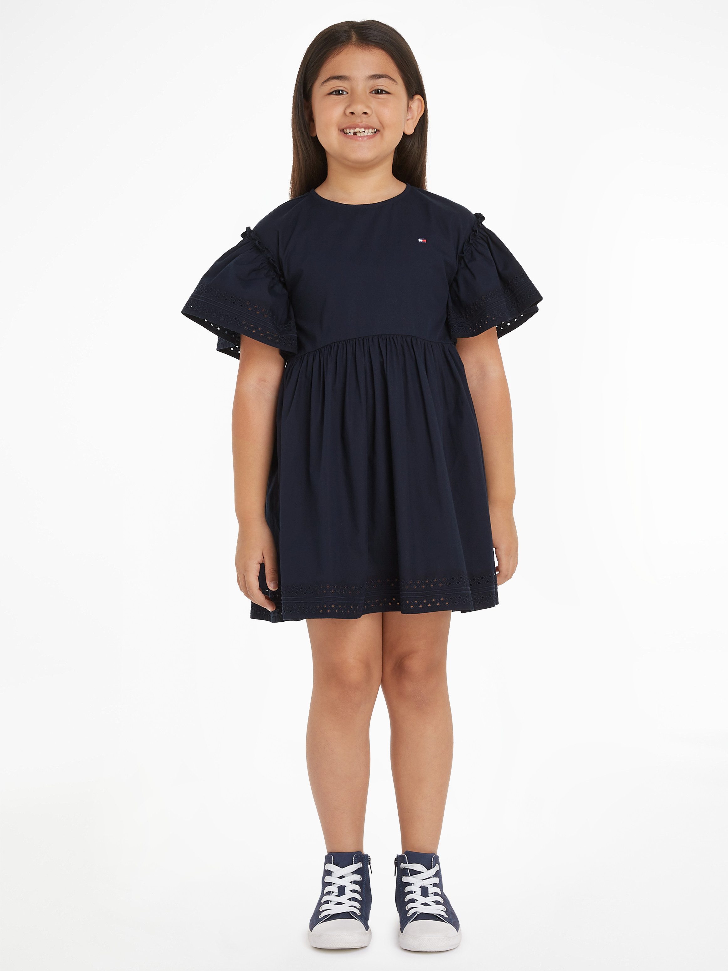 Tommy Hilfiger A-Linien-Kleid BRODERIE ANGLAISE DRESS günstig online kaufen