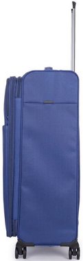 Stratic Weichgepäck-Trolley Stratic Light + L, dark blue, 4 Rollen, Reisekoffer großer Koffer Aufgabegepäck TSA-Zahlenschloss