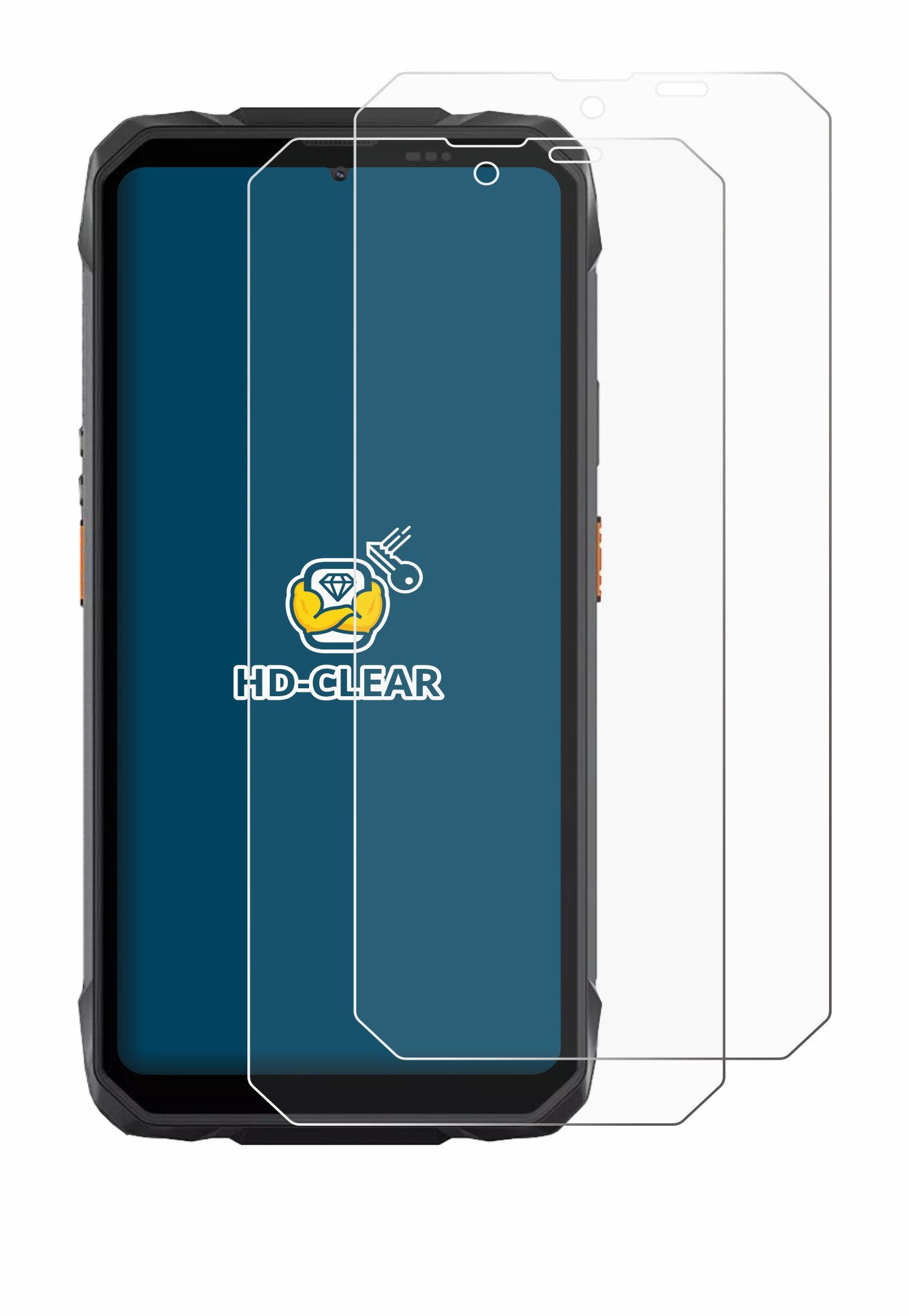 BROTECT Displayschutzfolie Schutzfolie für Blackview Rock 1, 2 Stück, Displayschutz Schutz Folie Klar Transparent