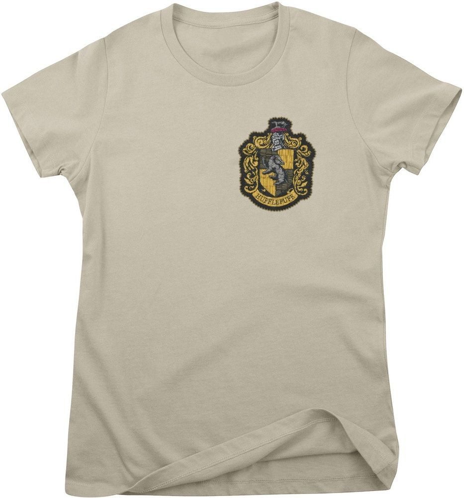 Harry Potter T-Shirt Hufflepuff Chest Crest Girly Tee