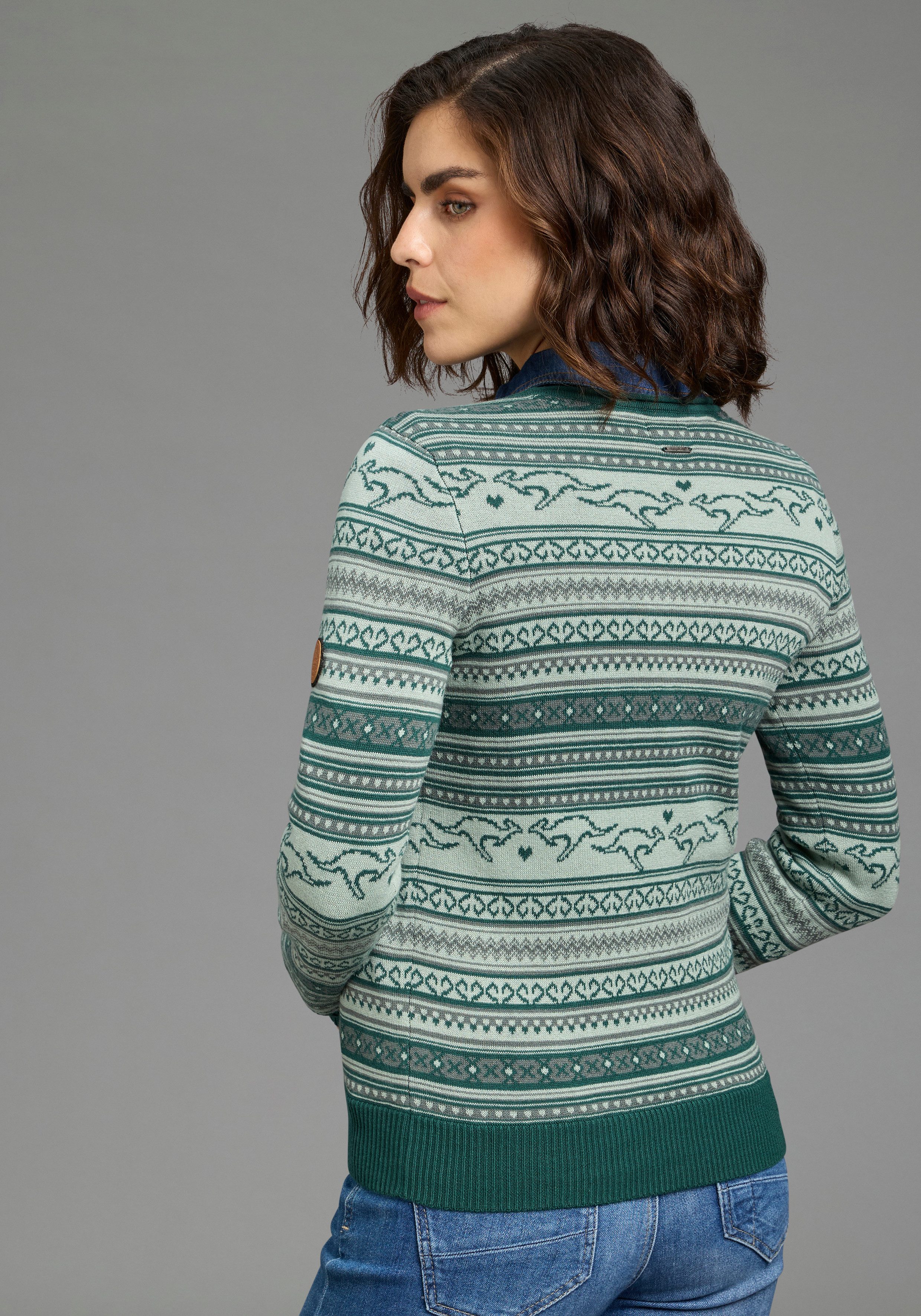 KangaROOS Norwegerpullover mit Rippstrickbündchen. € 44,99, (€ 44,99 pro 1 Stk).