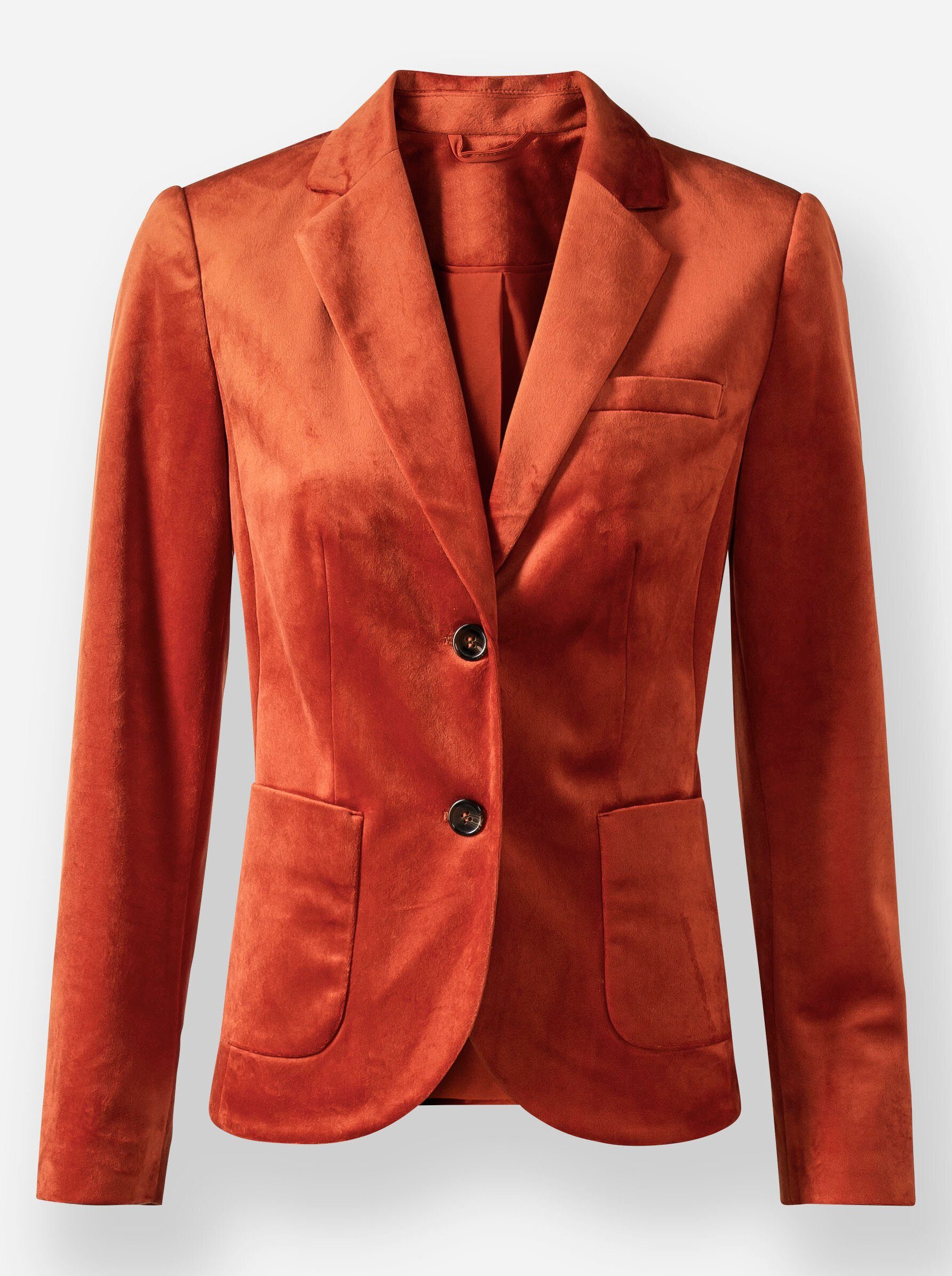 heine Blusenblazer Samtblazer Langarm