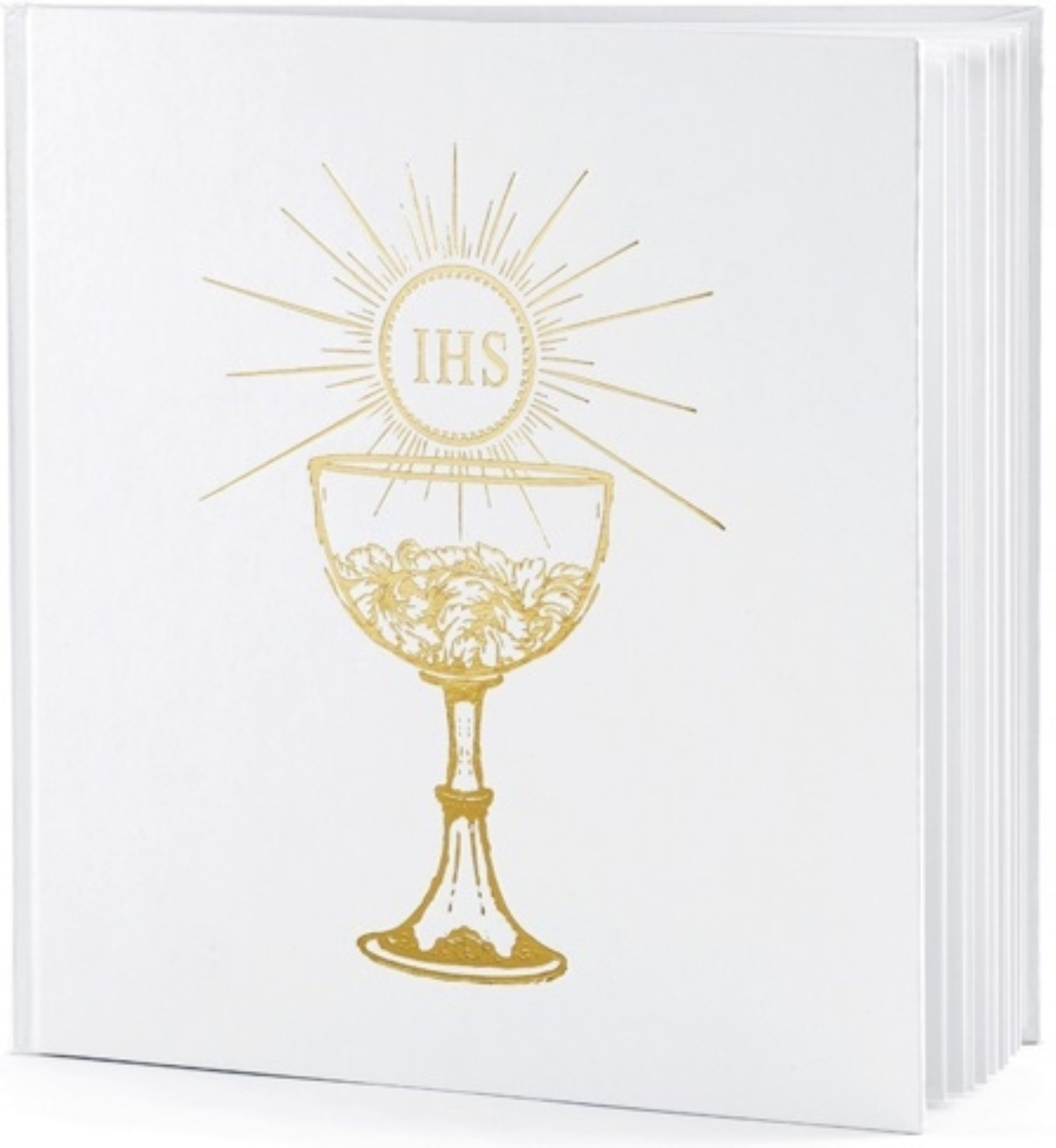 PartyPro Kommunionskarte Gästebuch zur Kommunion – Elegantes Album