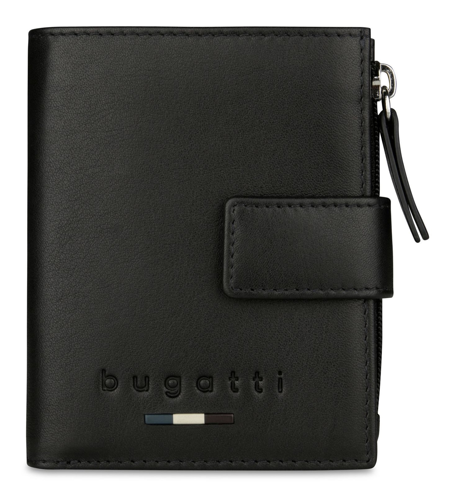 bugatti Geldbörse Mini Wallet, aus echtem Rindsleder mit RFID-Blocker Schutz
