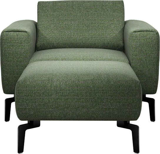 Sensoo Sessel Cosy1 (Spar-Set, bestehend aus Sessel und Hocker), verstellbare Sitzhärte, Sitzposition, Sitzhöhe