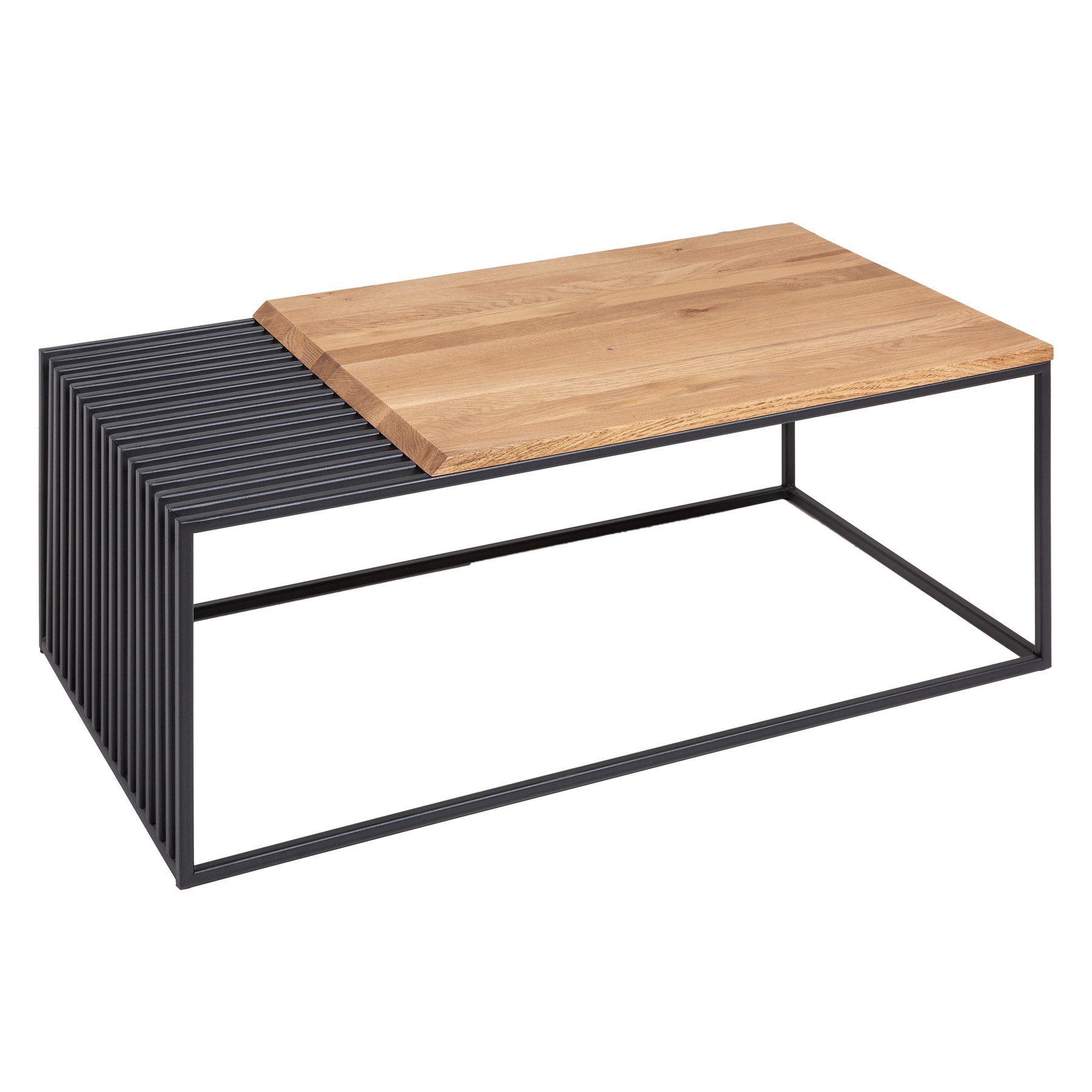 riess-ambiente Couchtisch ARCHITECTURE 100cm natur / schwarz (Einzelartikel günstig online kaufen