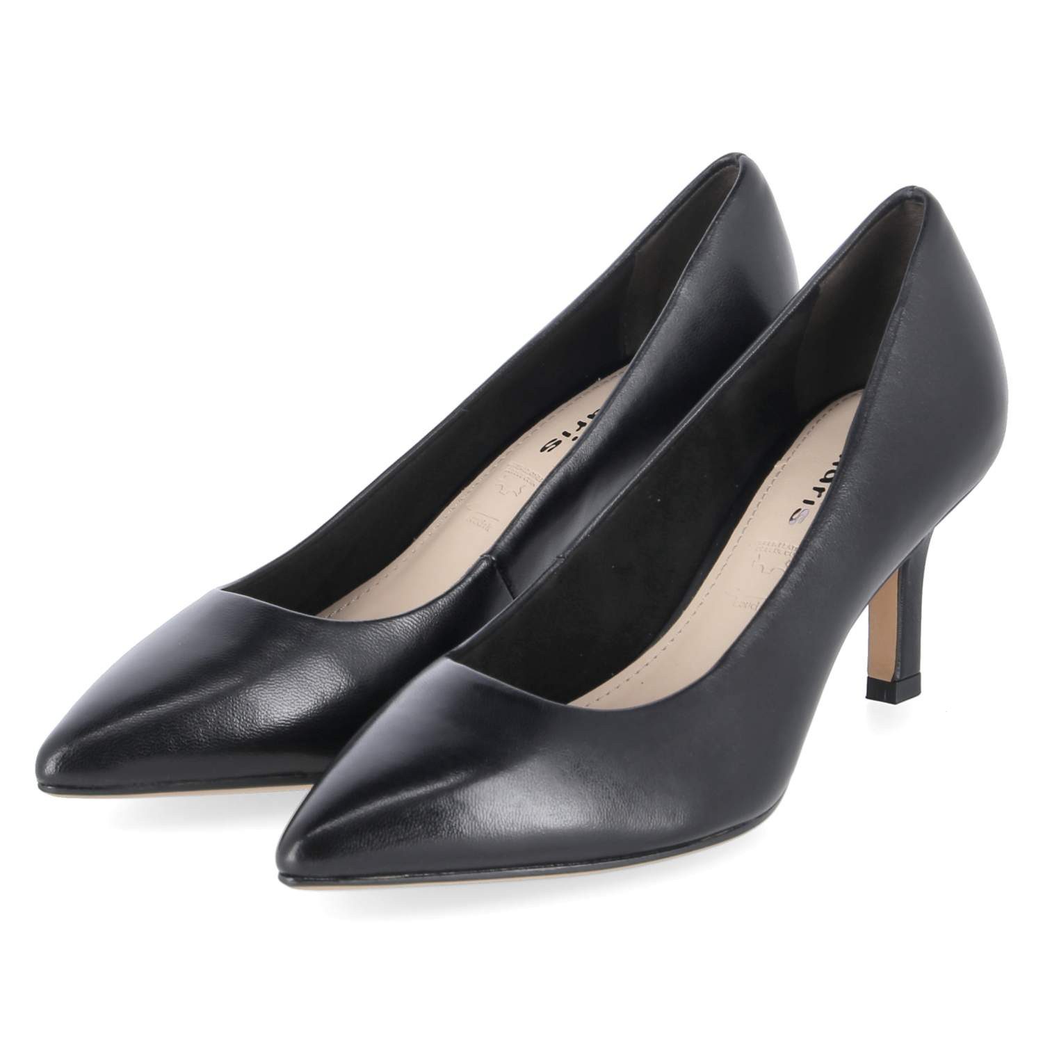 Tamaris Tamaris 1-22434-41-003 Damen Glattleder schwarz Keilpumps günstig online kaufen