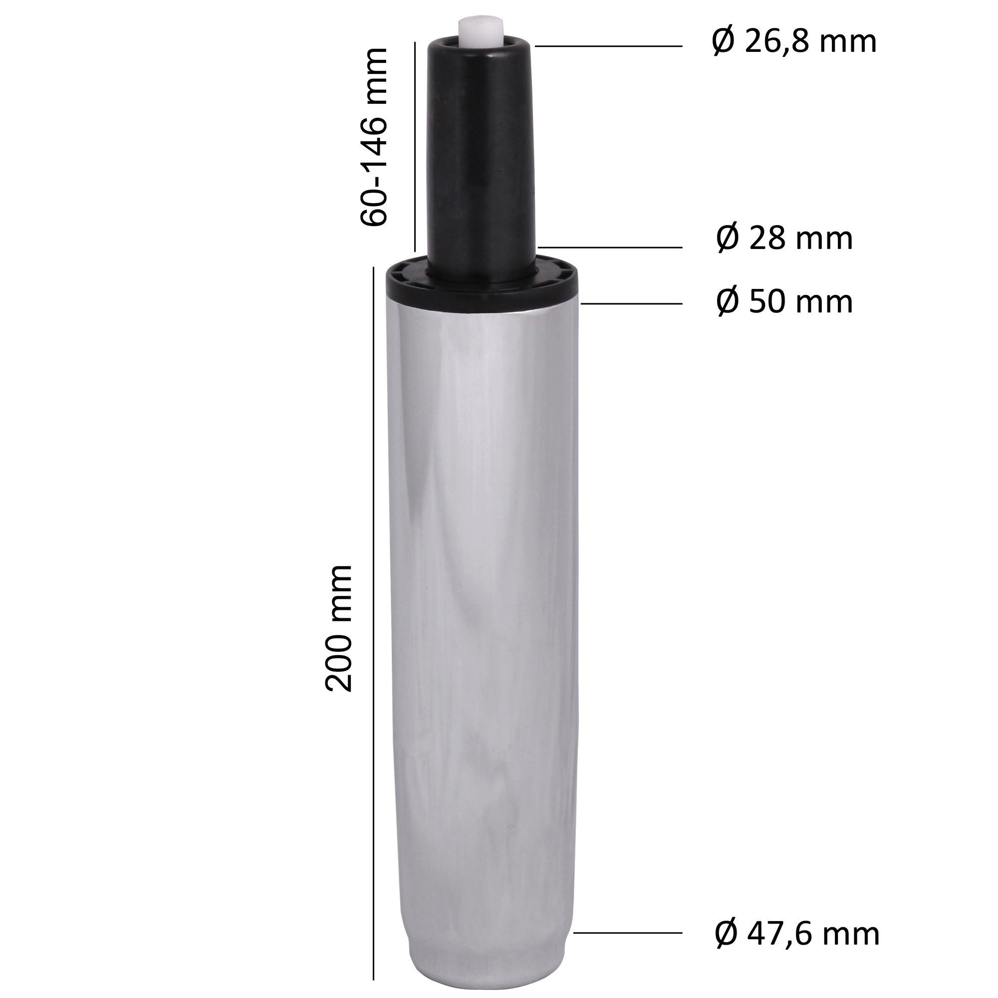Amstyle Schreibtischstuhl SPM1.854 (Gasdruckfeder Chrom Metall günstig online kaufen