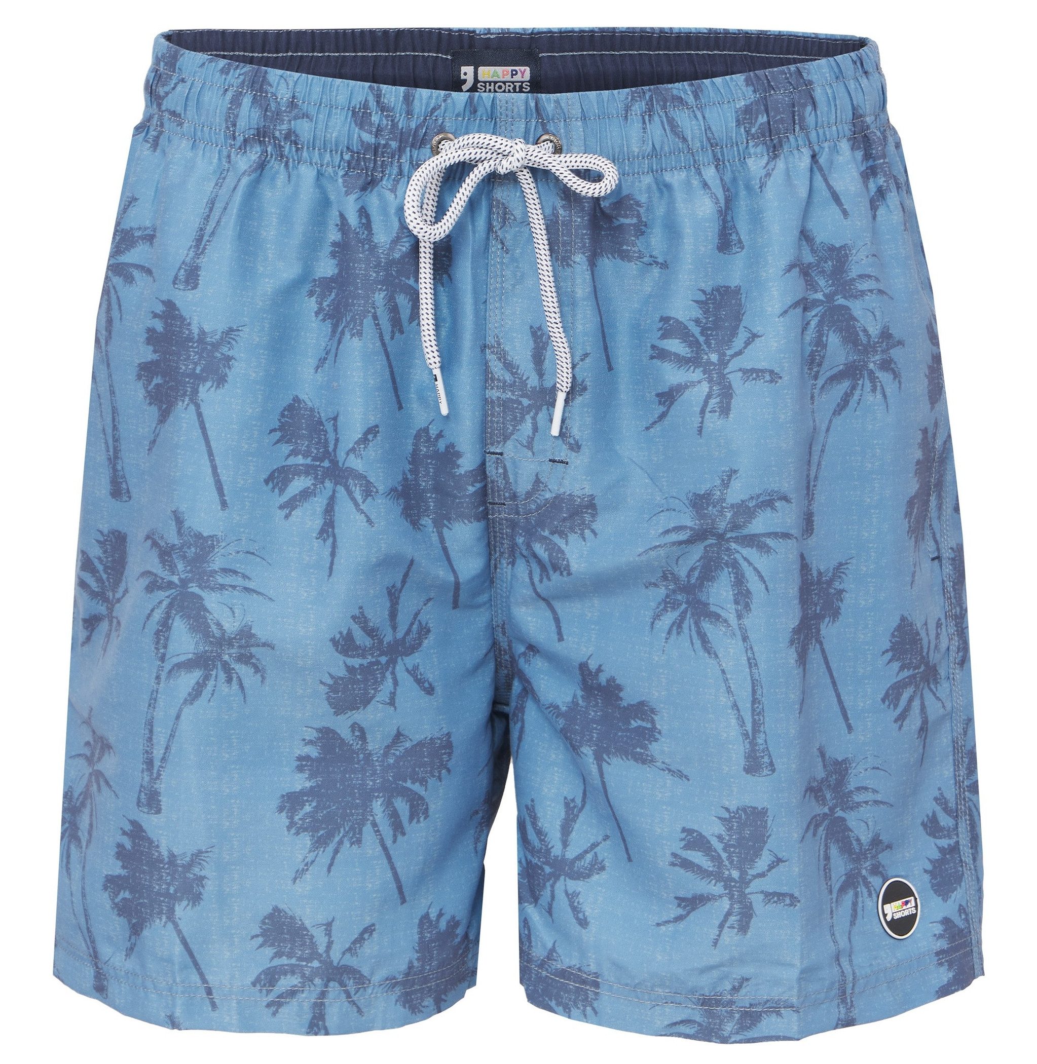 HAPPY SHORTS Badehose HAPPY SHORTS Herren Badeshorts Strandshorts Vintage Palme S - XXL
