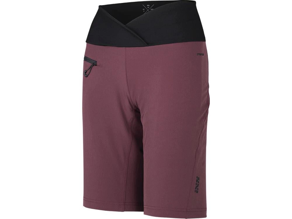 IXS Fahrradhose iXS Flow XTG Hip-Hugger Women Shorts Raisin 40