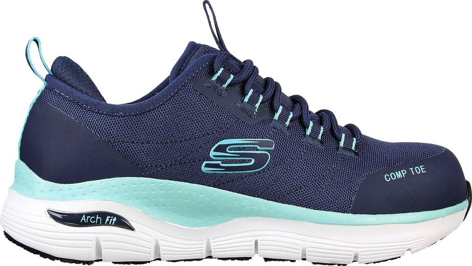 Skechers ARCH FIT SR-EBINAL Sicherheitsschuh S3 ESD, leicht und sportlich,  durchtrittsicher, Sportlicher Damen-Sicherheitsschuh mit  Komposit-Zehenschutzkappe