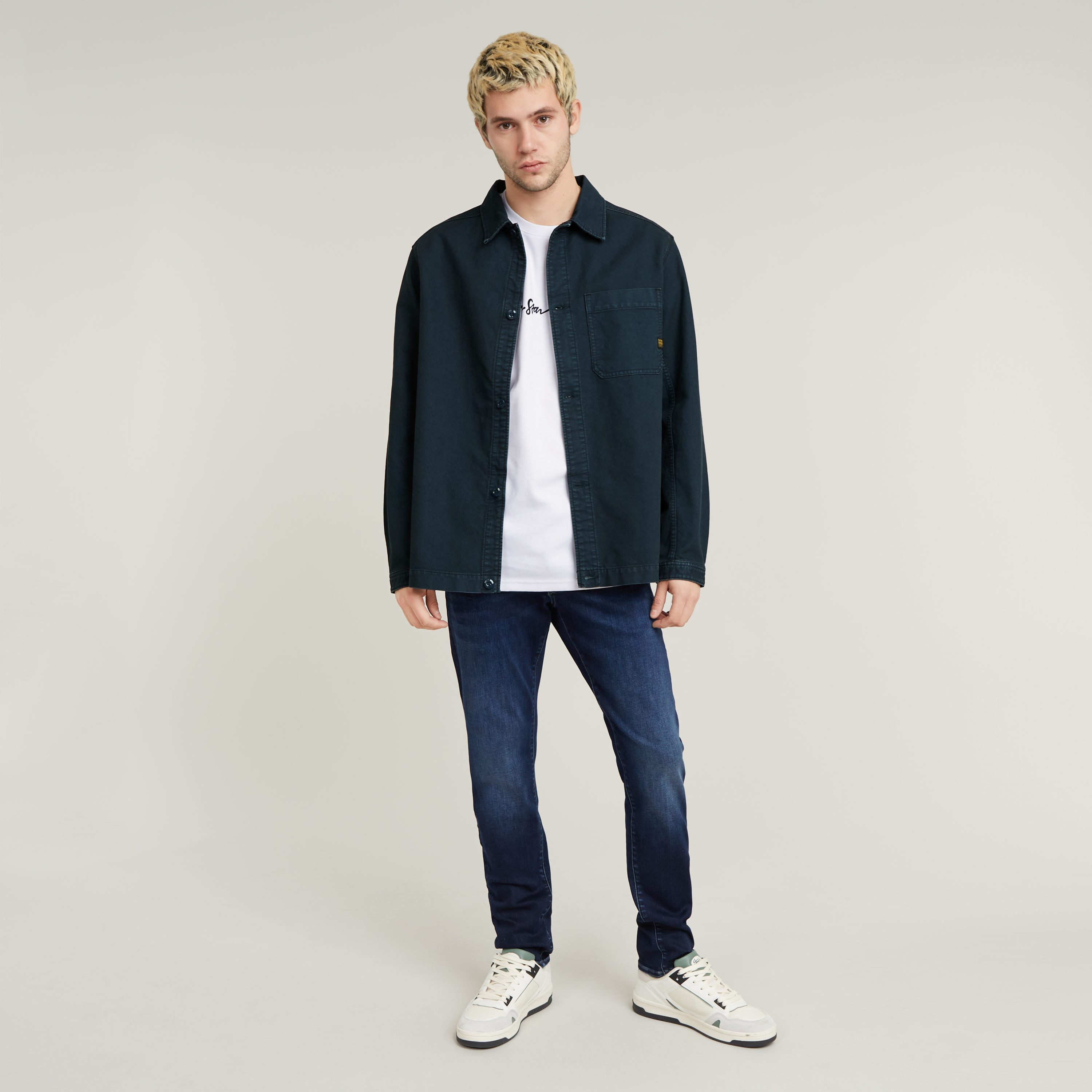 G-STAR Slim-fit-Jeans 3301 Slim mit toller Waschung und Elasthan – Bild 5 von 5