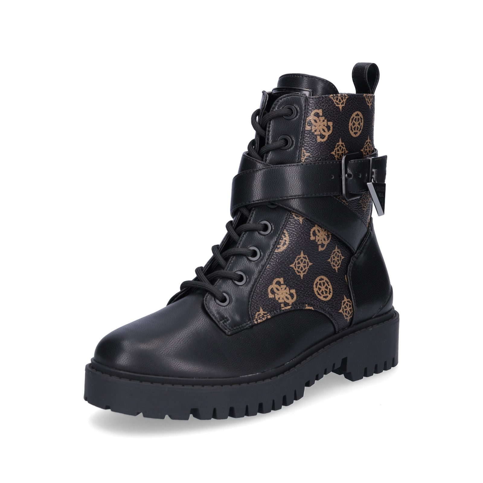 Guess Damen Schnürboot Olsy schwarz Schnürboots
