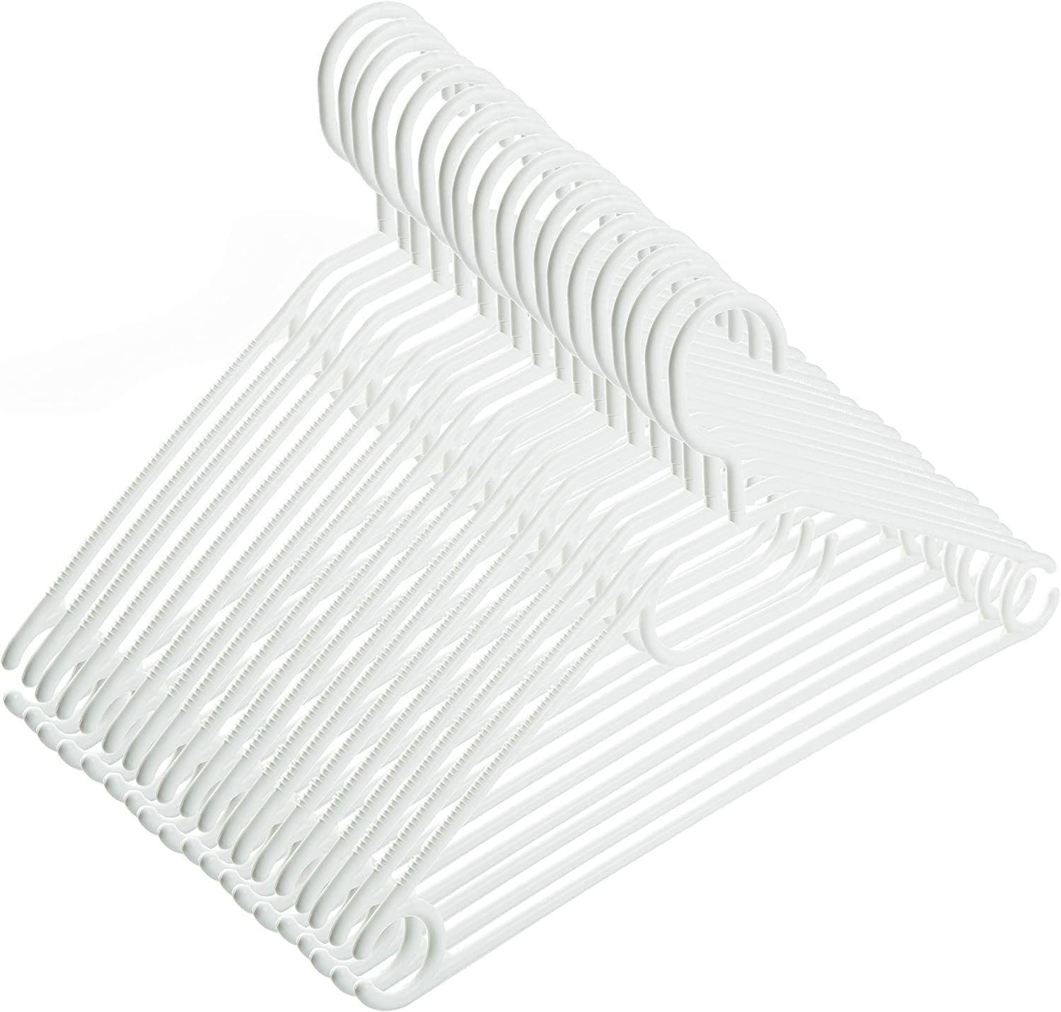 41 Plastik Haken, Kunststoff Kleiderbügel 100 mit platzsparend cm, weiß drehbaren weiß Kleiderbügel Centi Kleiderbügel