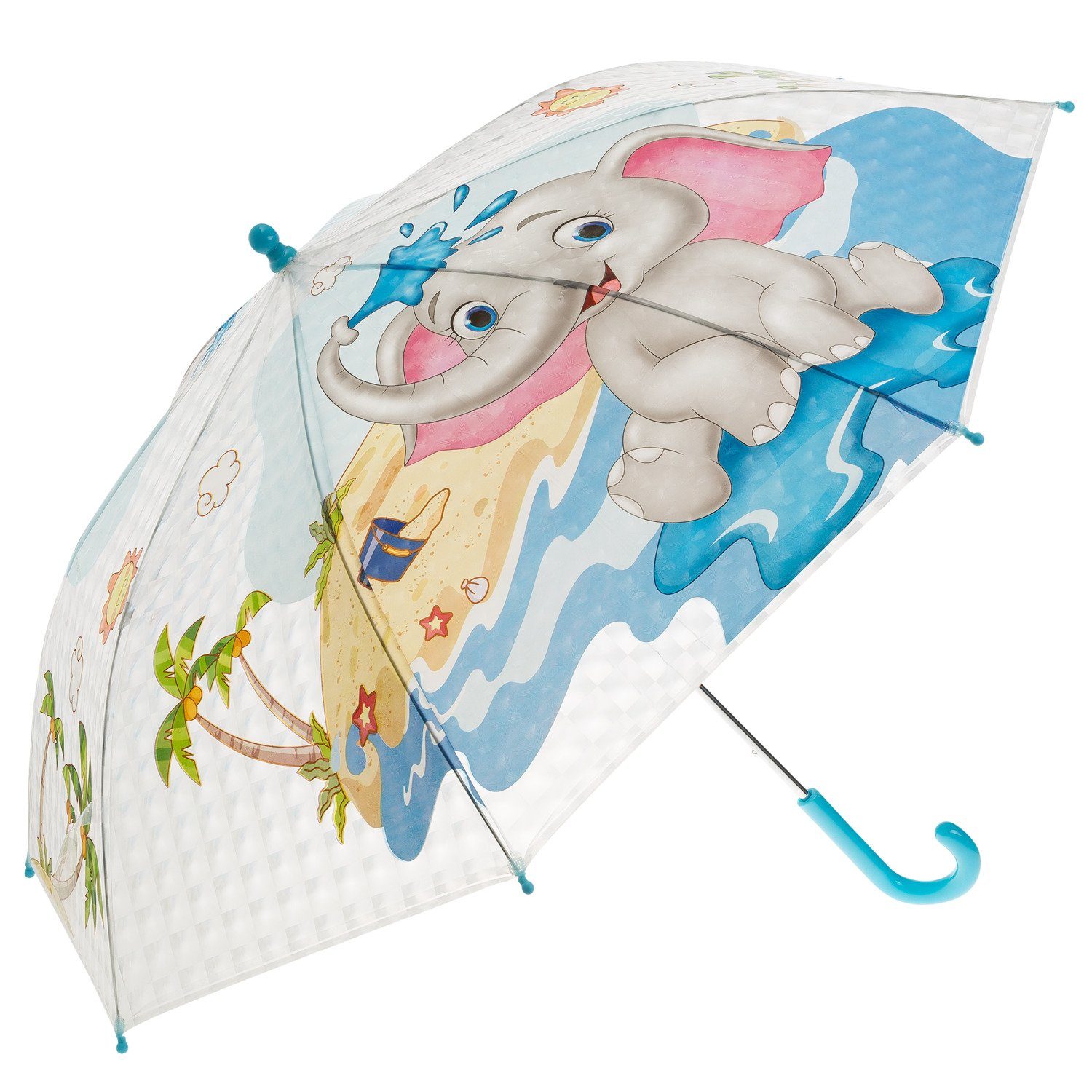 Idena - putzigem und mit Taschenregenschirm Kinderregenschirm 50046 für Jungen Mädchen, Idena