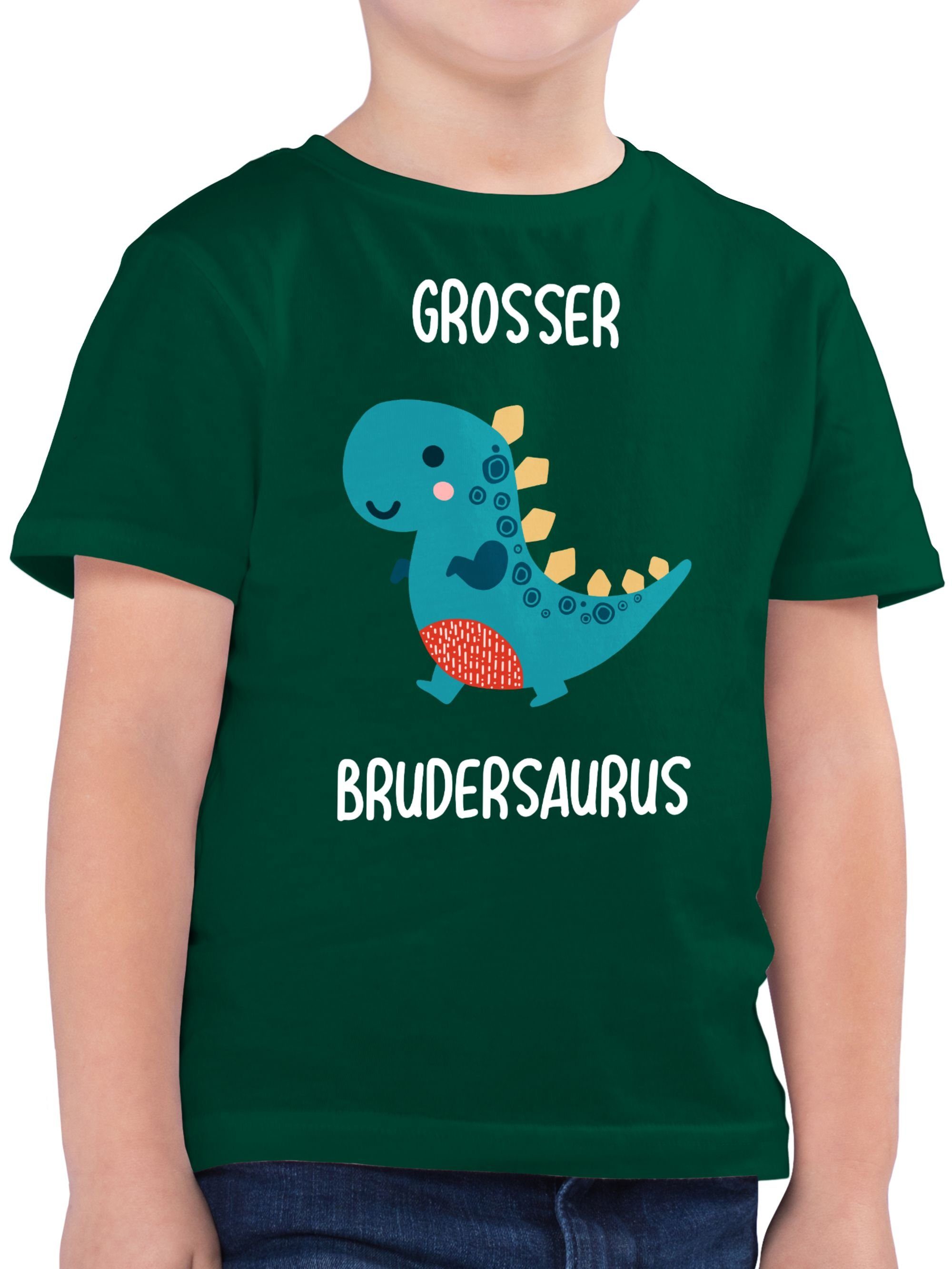Shirtracer T-Shirt Großer Brudersaurus Großer Bruder 03 Tannengrün