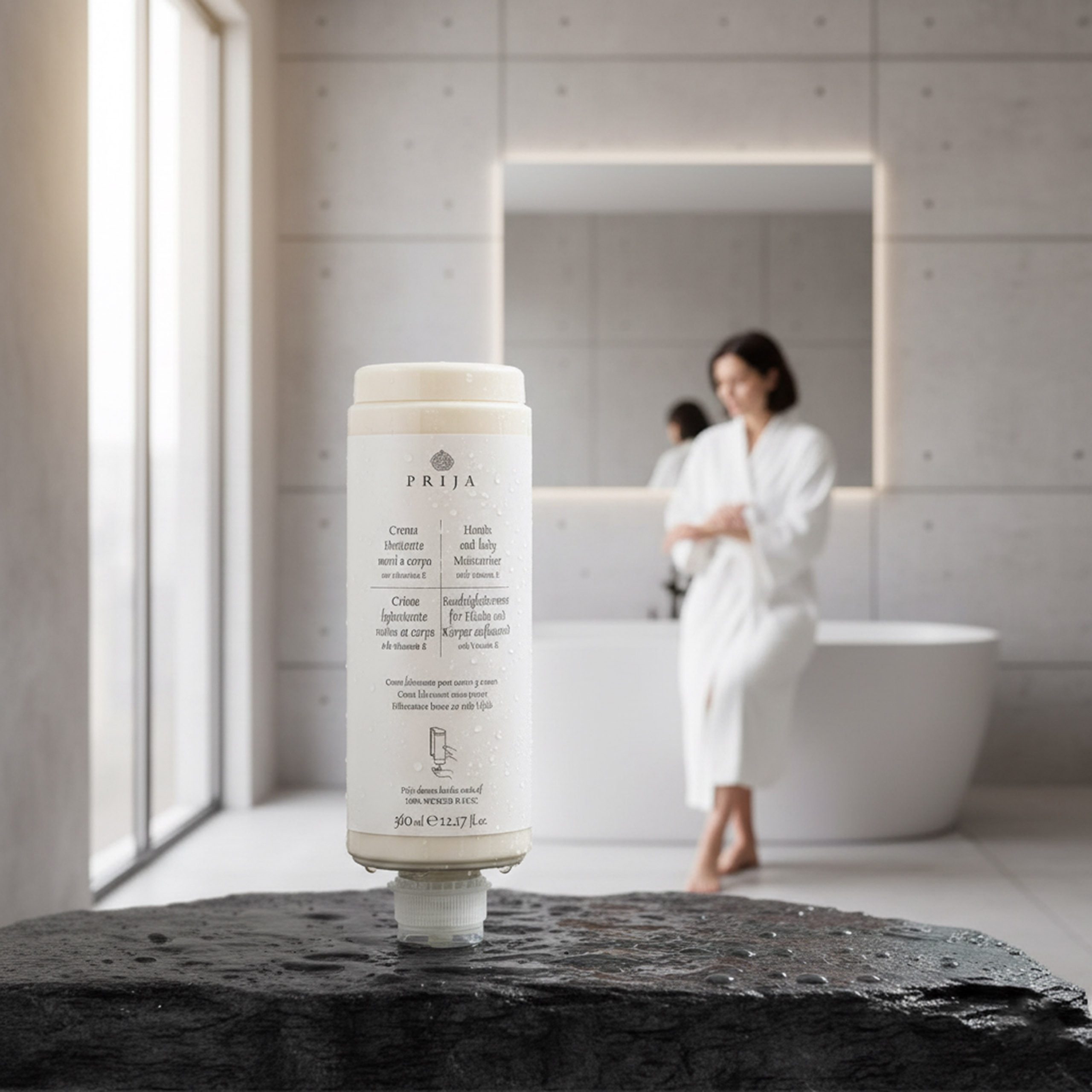 Sarcia.eu Handcreme PRIJA 2in1 Handcreme & Körperlotion mit Vitamin E, Nachfüllung, 1-tlg.