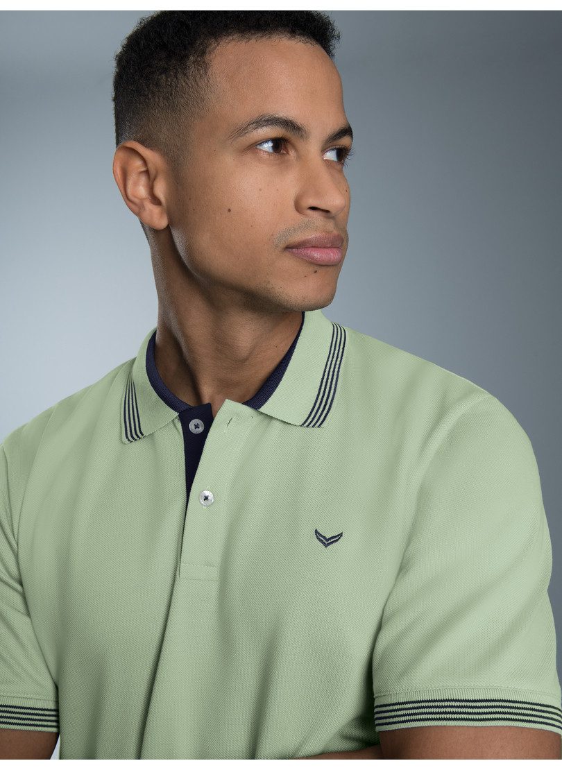 Trigema Poloshirt "TRIGEMA Poloshirt mit kontrastfarbigen Akzenten", (1 tlg günstig online kaufen