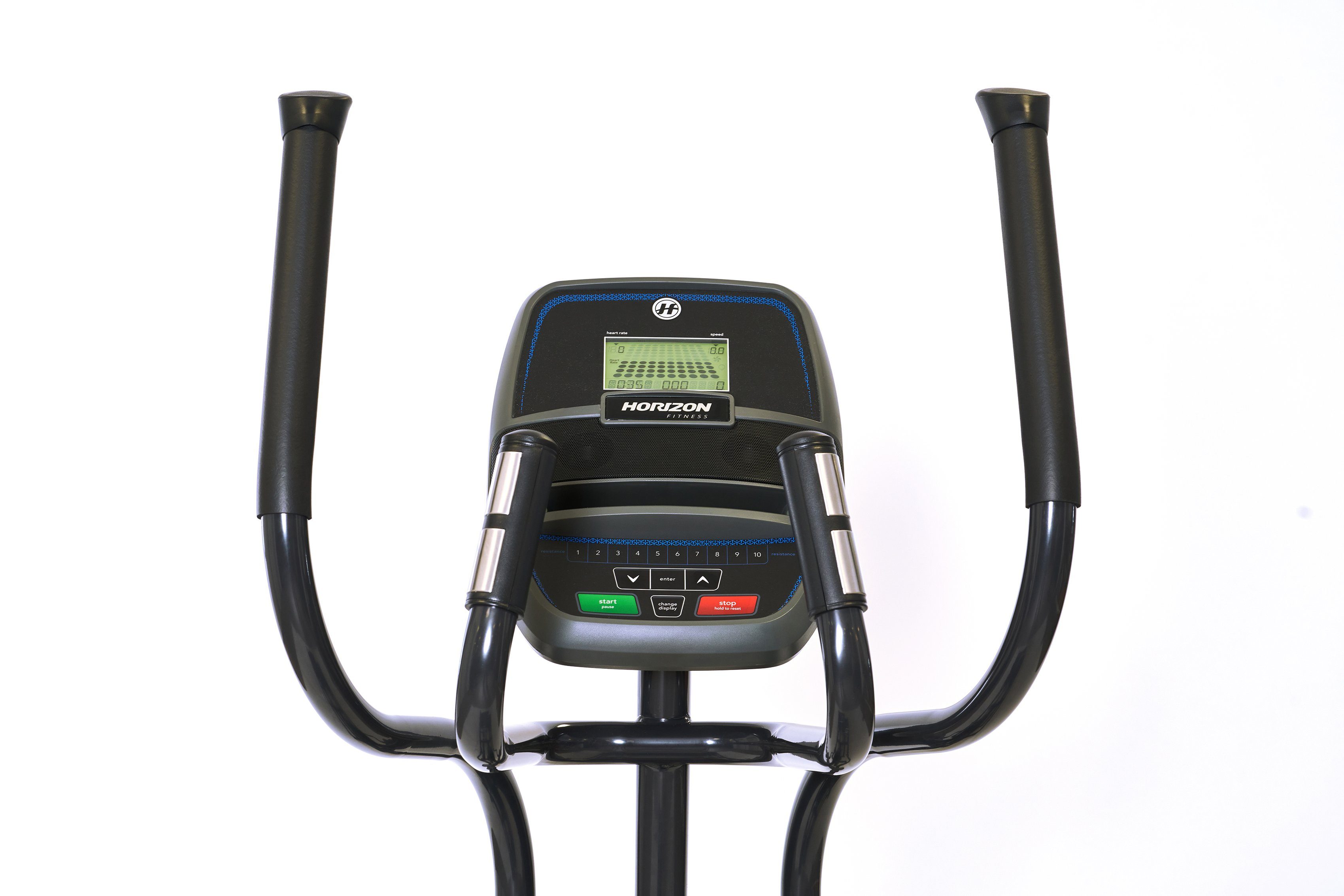 Horizon Fitness Ellipsentrainer Andes 2.0 (mit Tablet-Halterung und integr. Pulsempfänger), 136 kg max. Benutzergewicht, 16 Widerstandsstufen