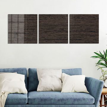 DEQORI Glasbild 'Holz horizontal gemasert', 'Holz horizontal gemasert', Glas Wandbild Bild schwebend modern