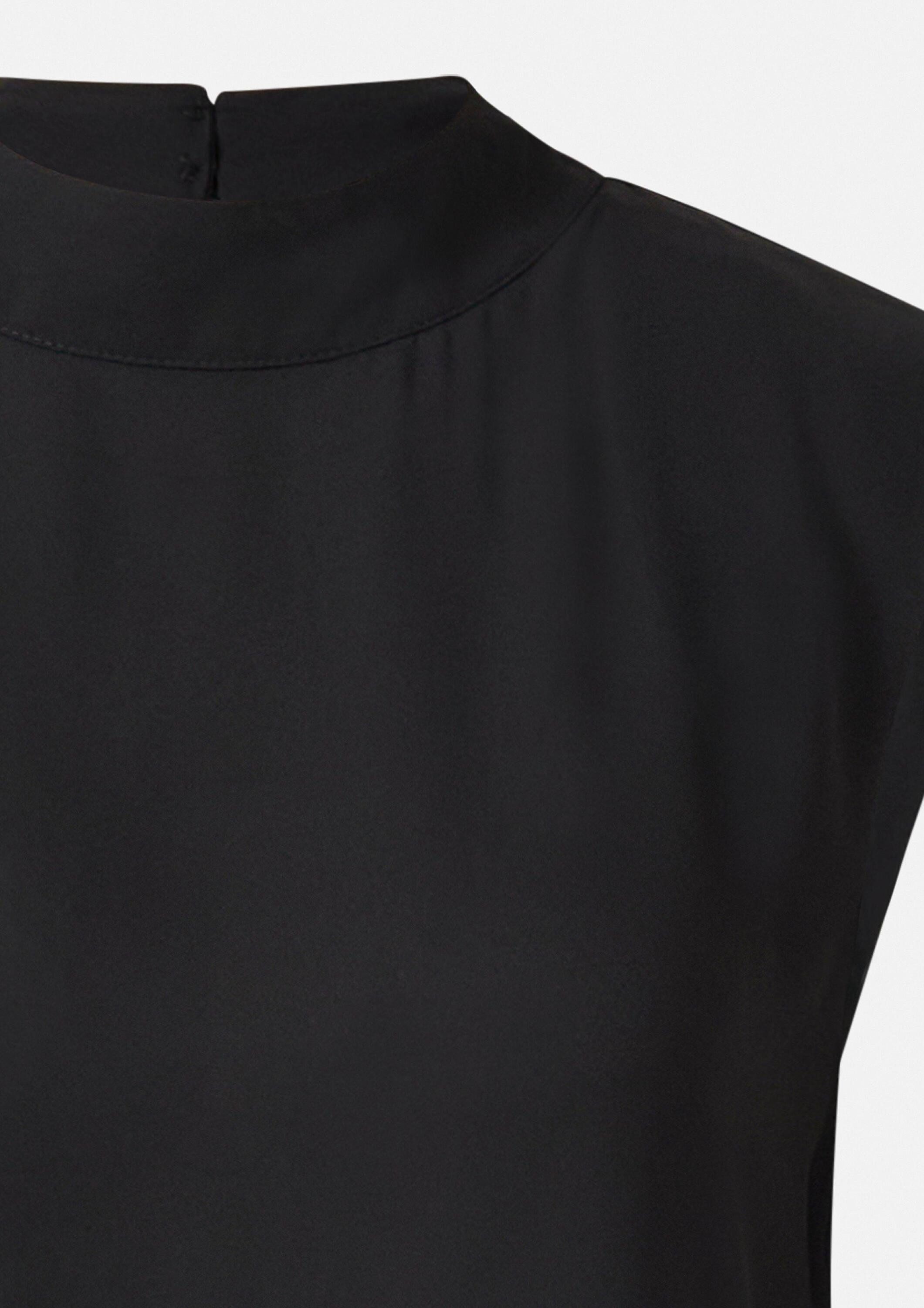 comma Blusentop Bluse Chiffonbluse mit subtilem Schulterpolster