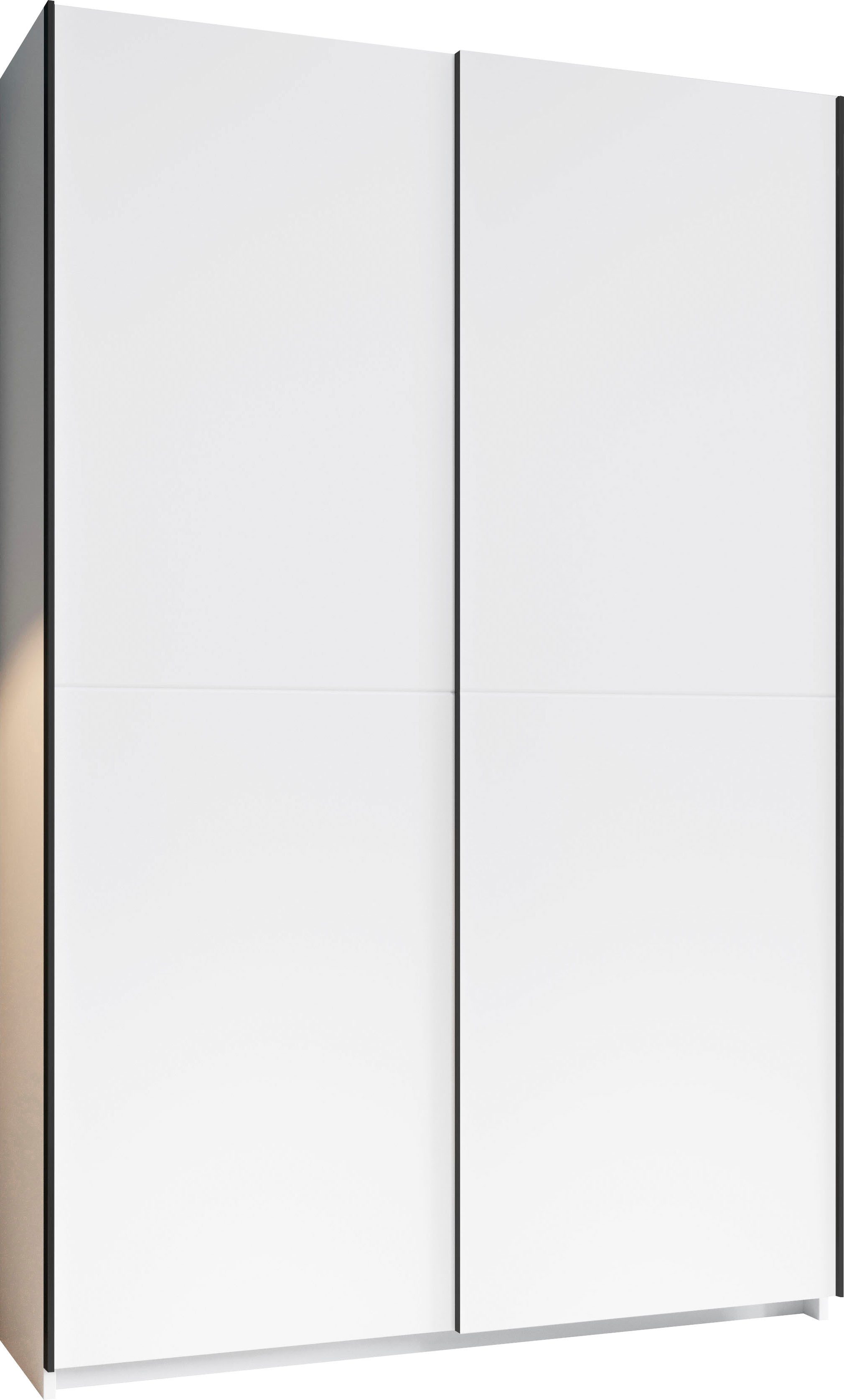 Schlafkontor Schwebetürenschrank Heimo/Fast Schrank Kleiderschrank Garderobe OTTO´s CHOICE geringe Tiefe, ausziehbarer Kleiderstange, Garderobenschrank, 6 Böden