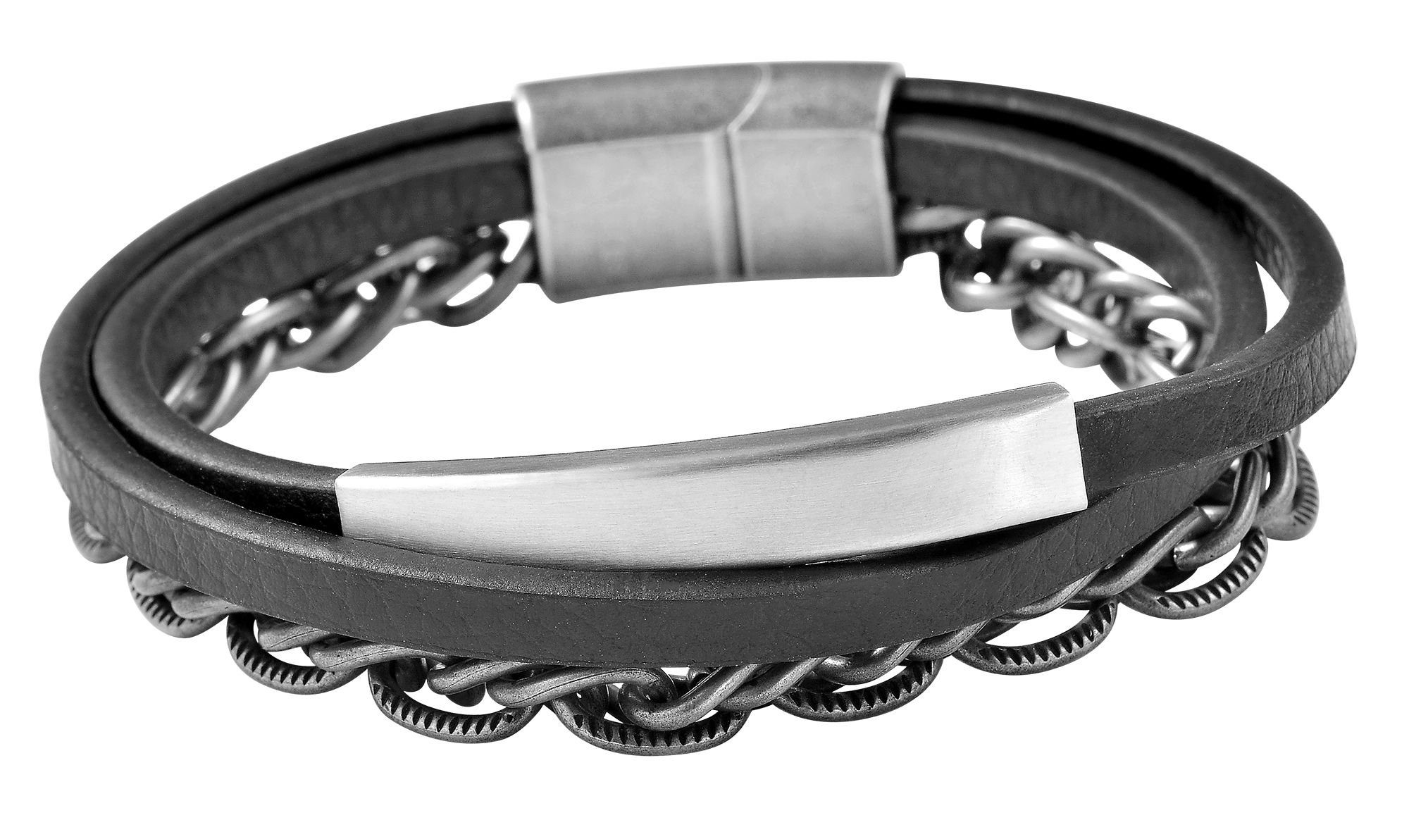 Dano AKZENT (einzeln) Lederarmband Schwarz