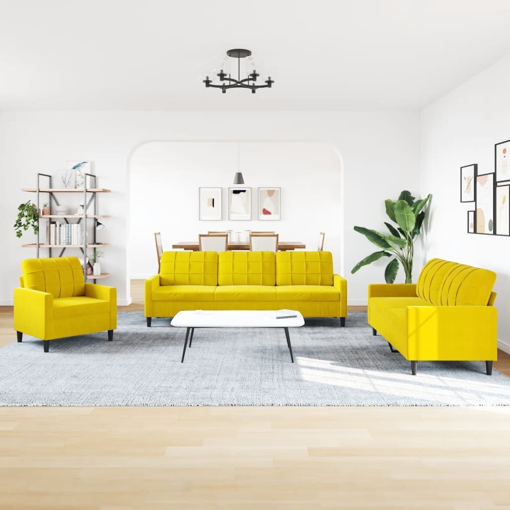 vidaXL Sofa 4-tlg. Sofagarnitur mit Kissen günstig online kaufen