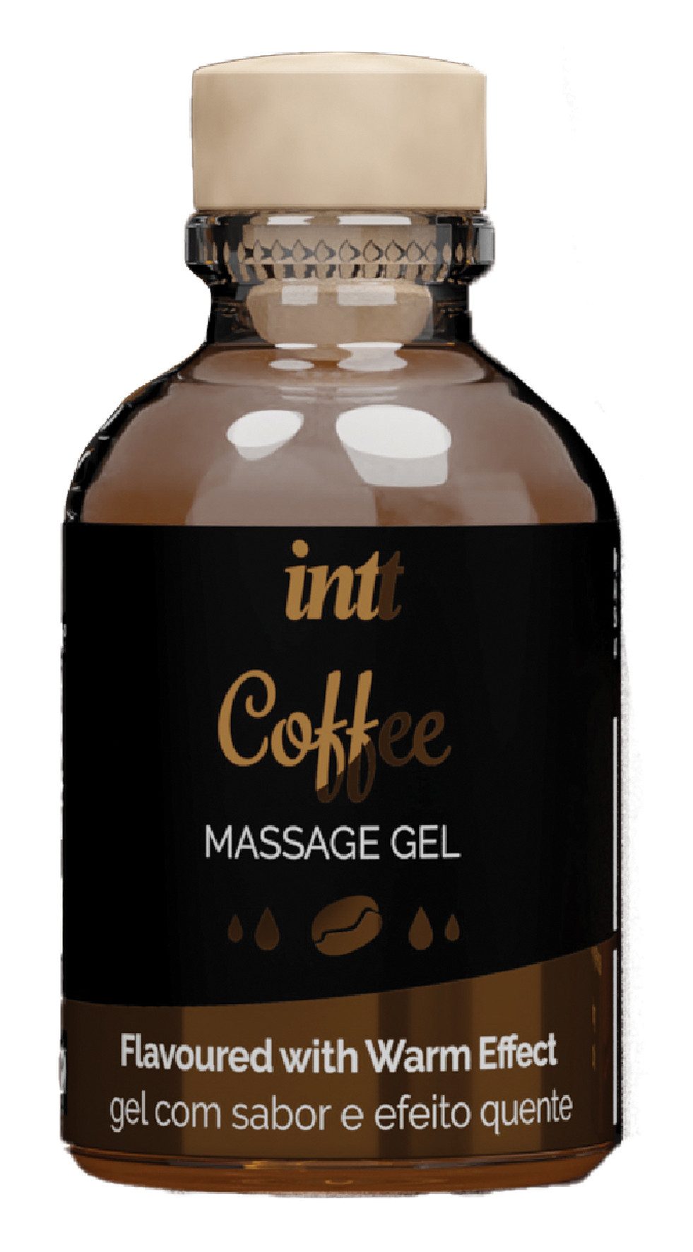 Gleit- und Massagegel intt Massage Gel Coffee Bottle30ml