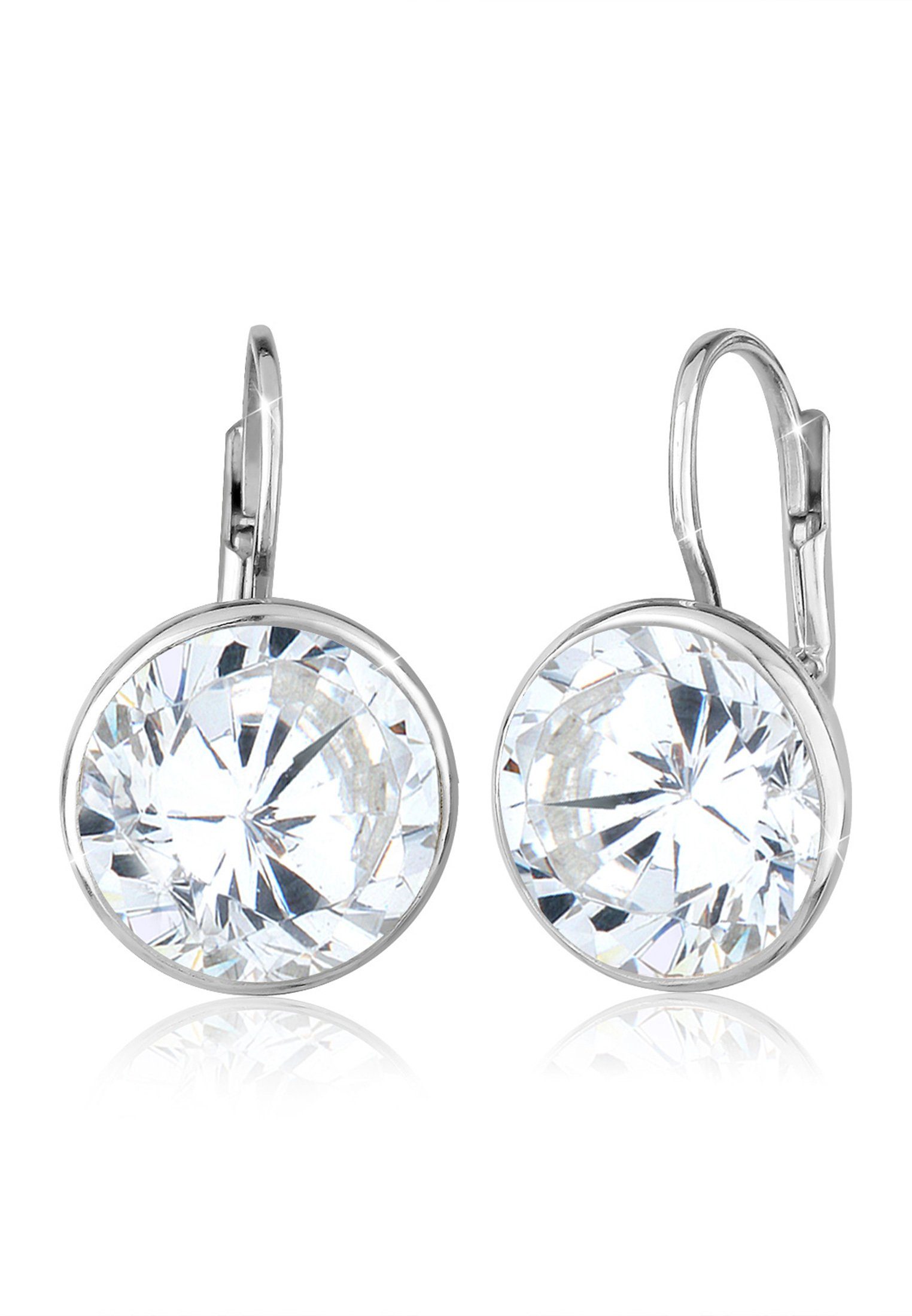 Elli Ohrhänger-Set Ohrhänger Zirkonia Rund Glamour 925 Sterling Silber günstig online kaufen