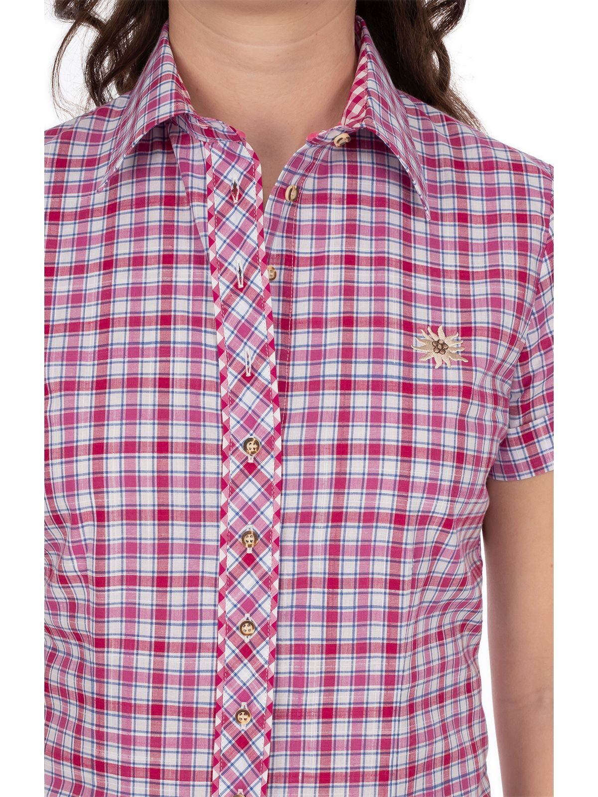OS Trachten Trachtenbluse 451003-3369 (1-tlg) günstig online kaufen