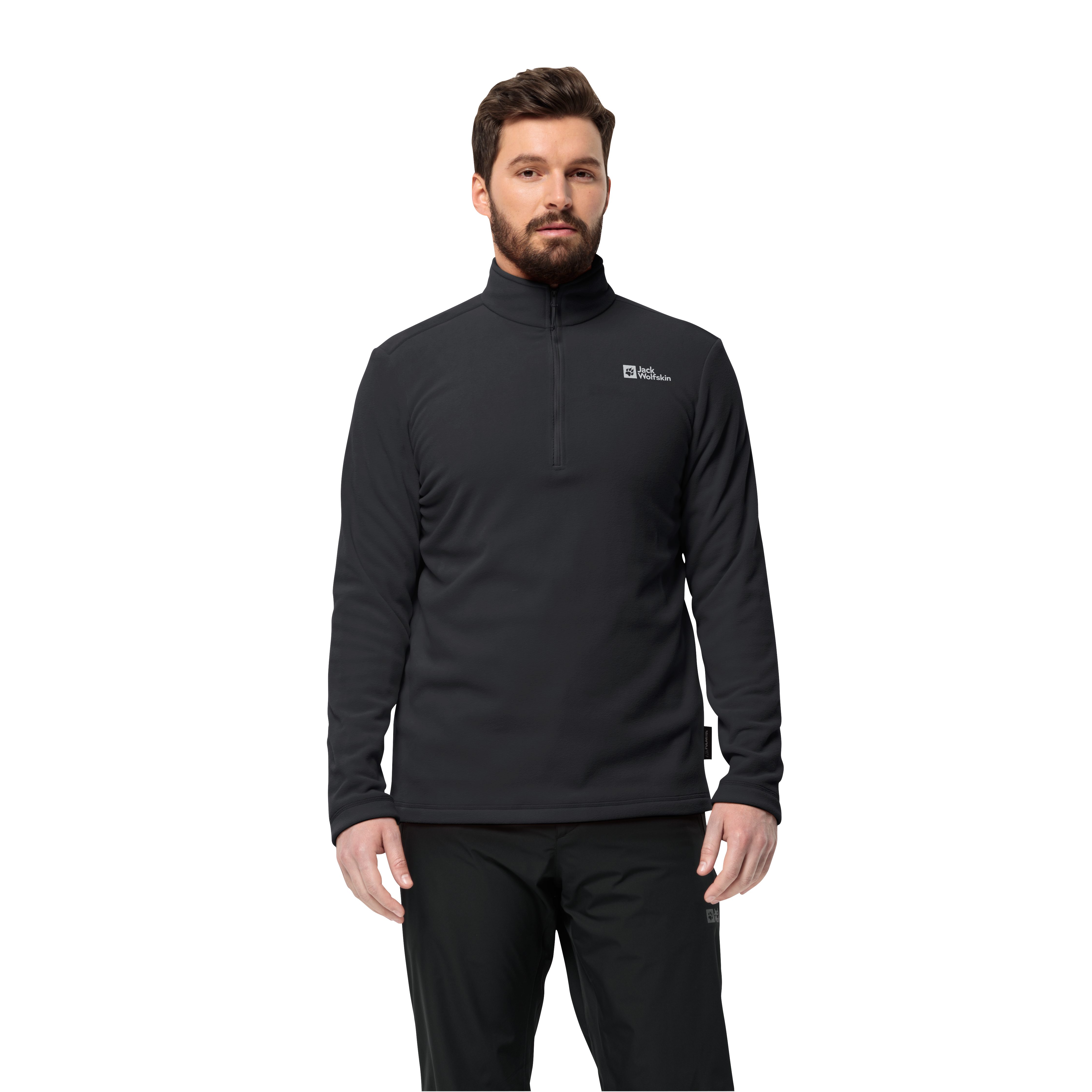 Jack Wolfskin Fleecepullover TAUNUS HZ M mit Stehkragen und halbem Reißvers günstig online kaufen