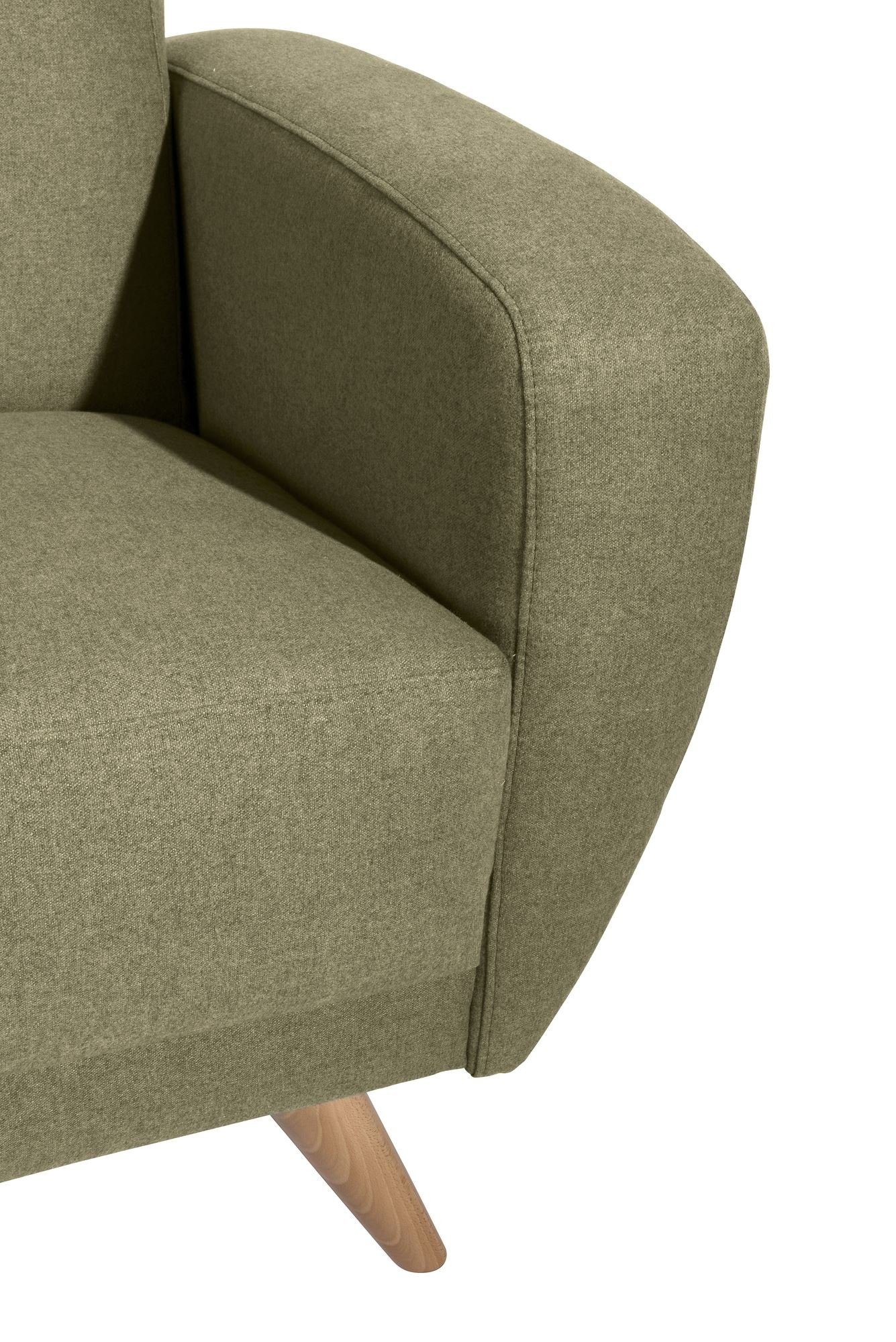 2-Sitzer Bezug Sitz Sofa verarbeitet,bequemer Kostenlosem Clean-A, inkl. Karen (mit Samtvelours 58 1 Versand aufm Sofa Sparpreis hochwertig Kessel Teile,