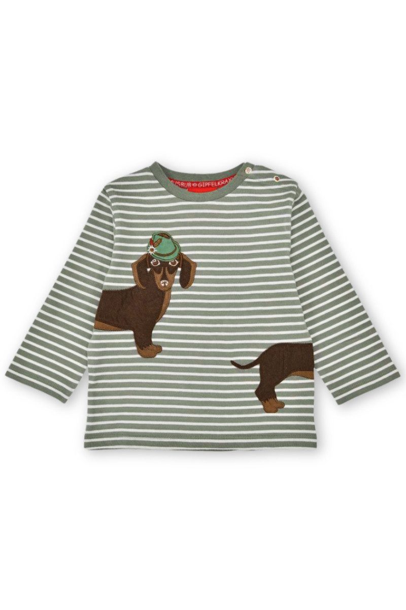 BONDI Trachtenkleid Trachtenshirt Baby/Kind - WALDI - salbei/weiß