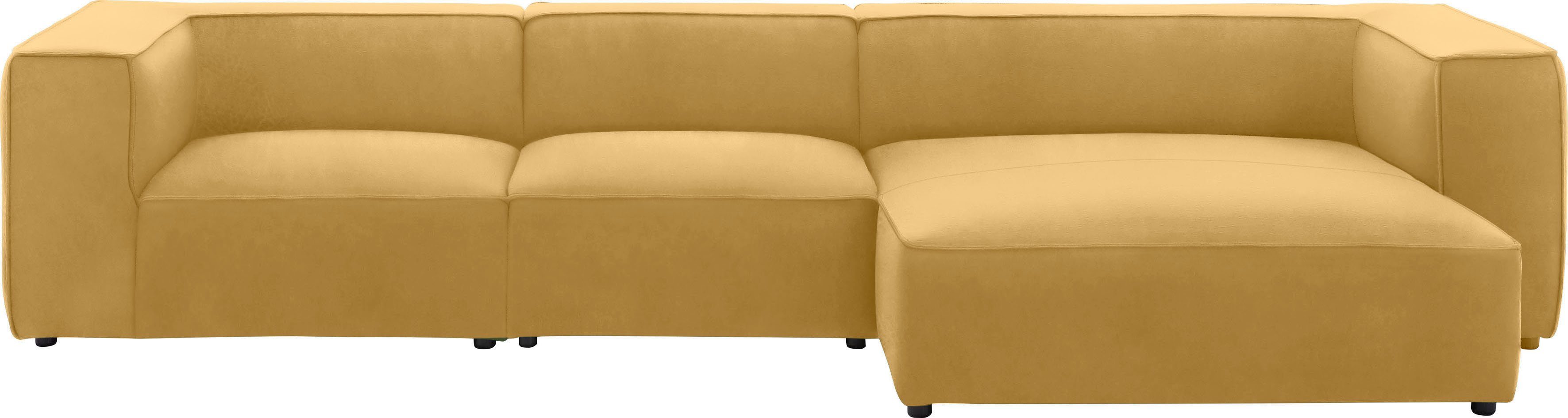 W.SCHILLIG Ecksofa Breite cm 341 around-the-block, mit Federkern, Biese, mit eleganter