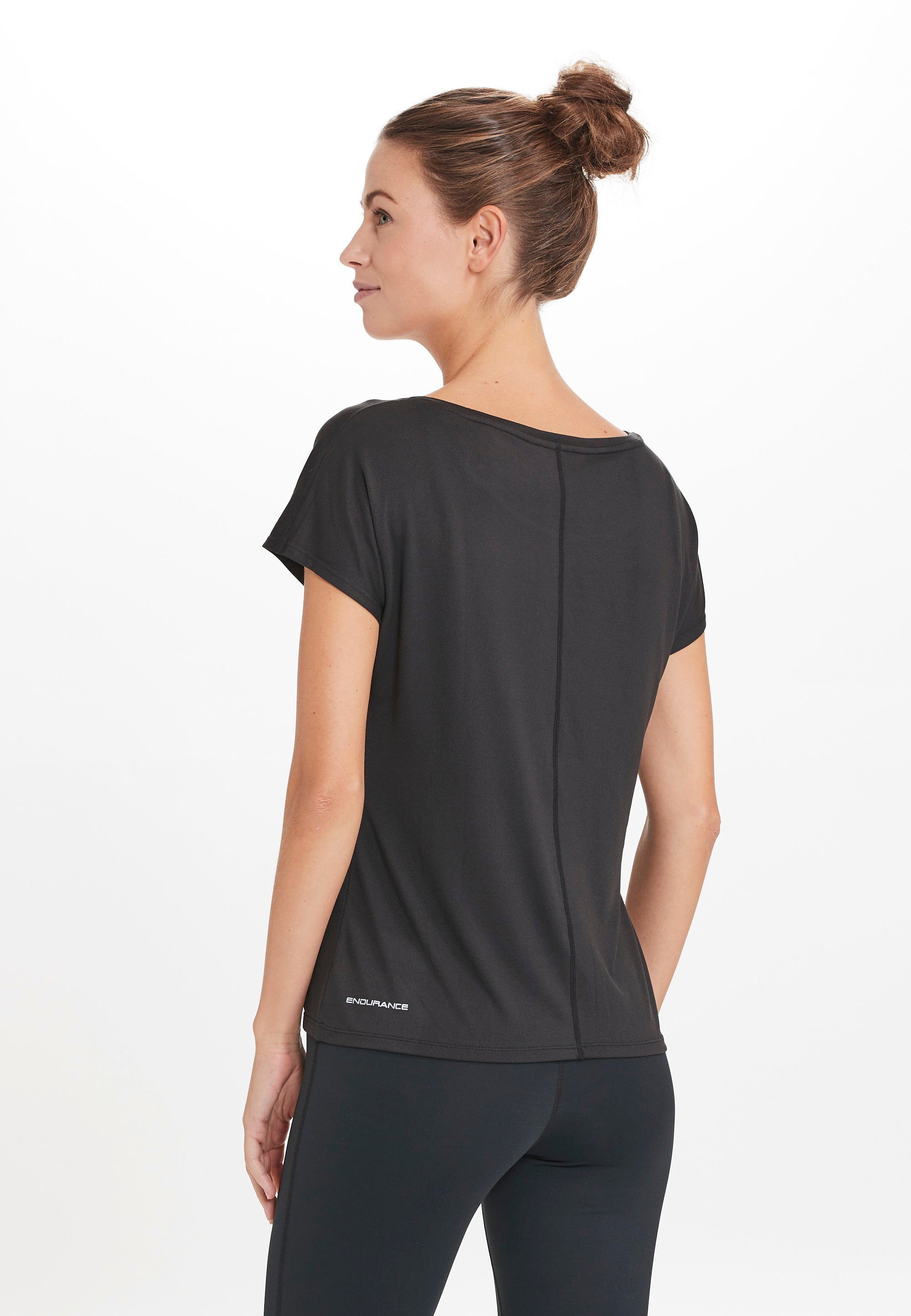 ENDURANCE T-Shirt Carrolli (1-tlg) mit schwarz Funktion Dry Quick