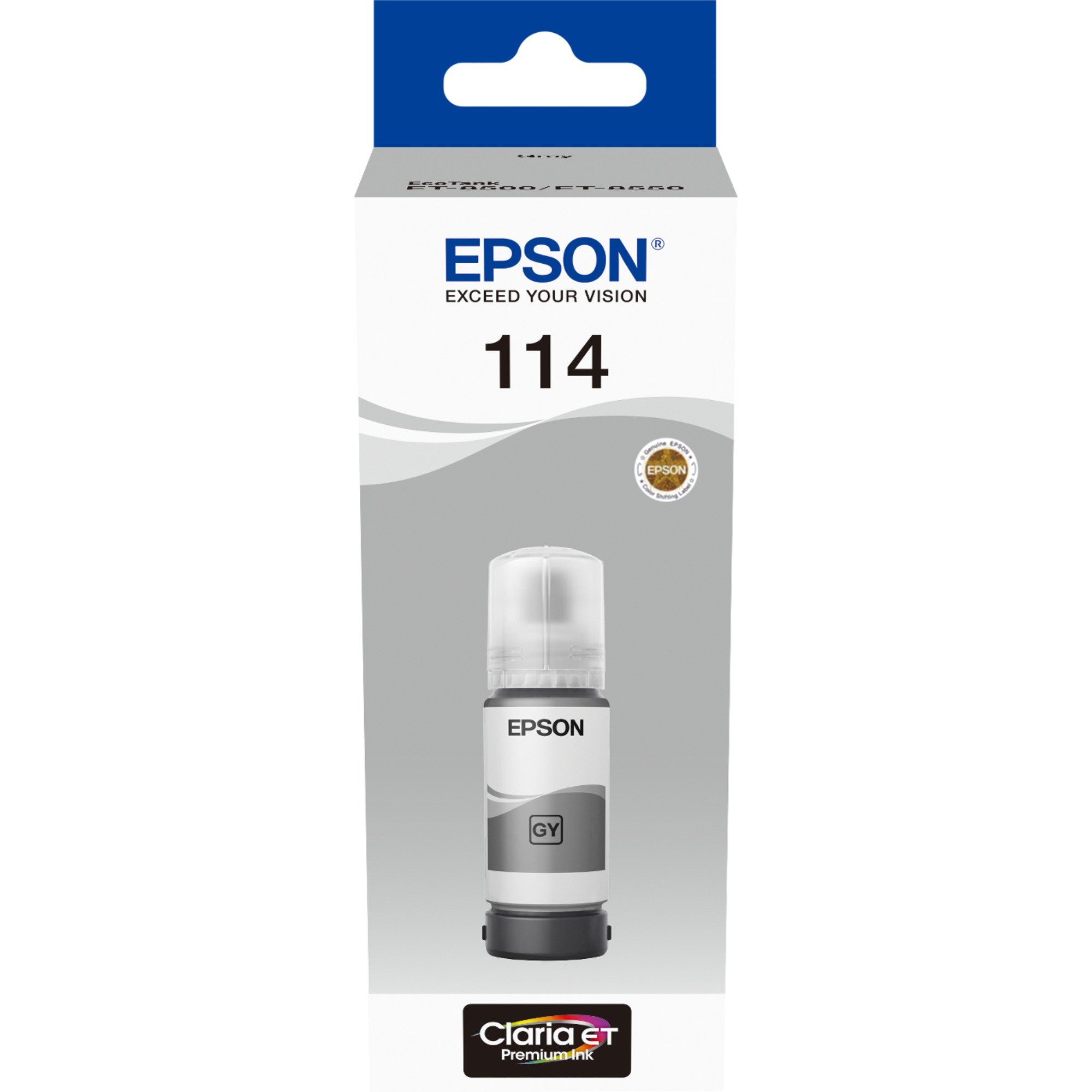 Tintenpatrone Epson grau (C13T07B540) Epson EcoTank 114 Tinte