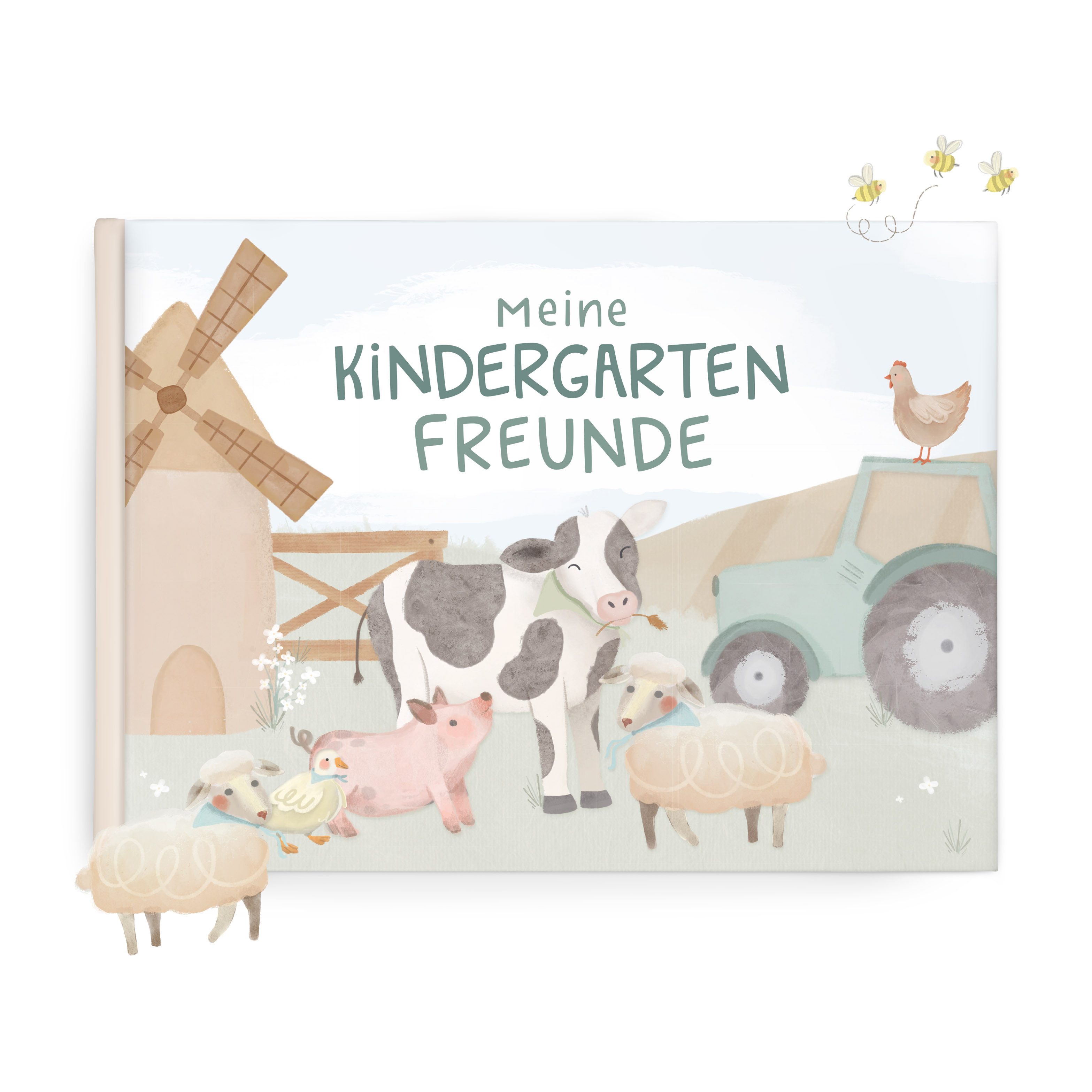 mintkind Freundebuch Freundebuch Kindergarten - Erinnerungsbuch 96 Seiten
