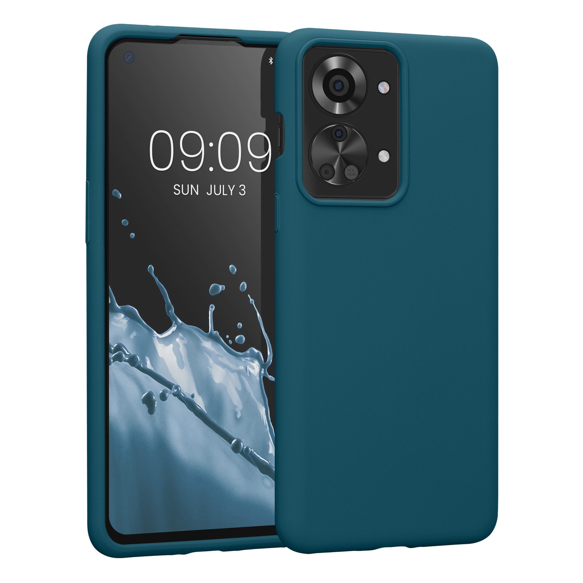 kwmobile Handyhülle Handyhülle für OnePlus Nord 2T 5G Hülle, Weiches Handy Silikon Case - Schutzhülle Cover